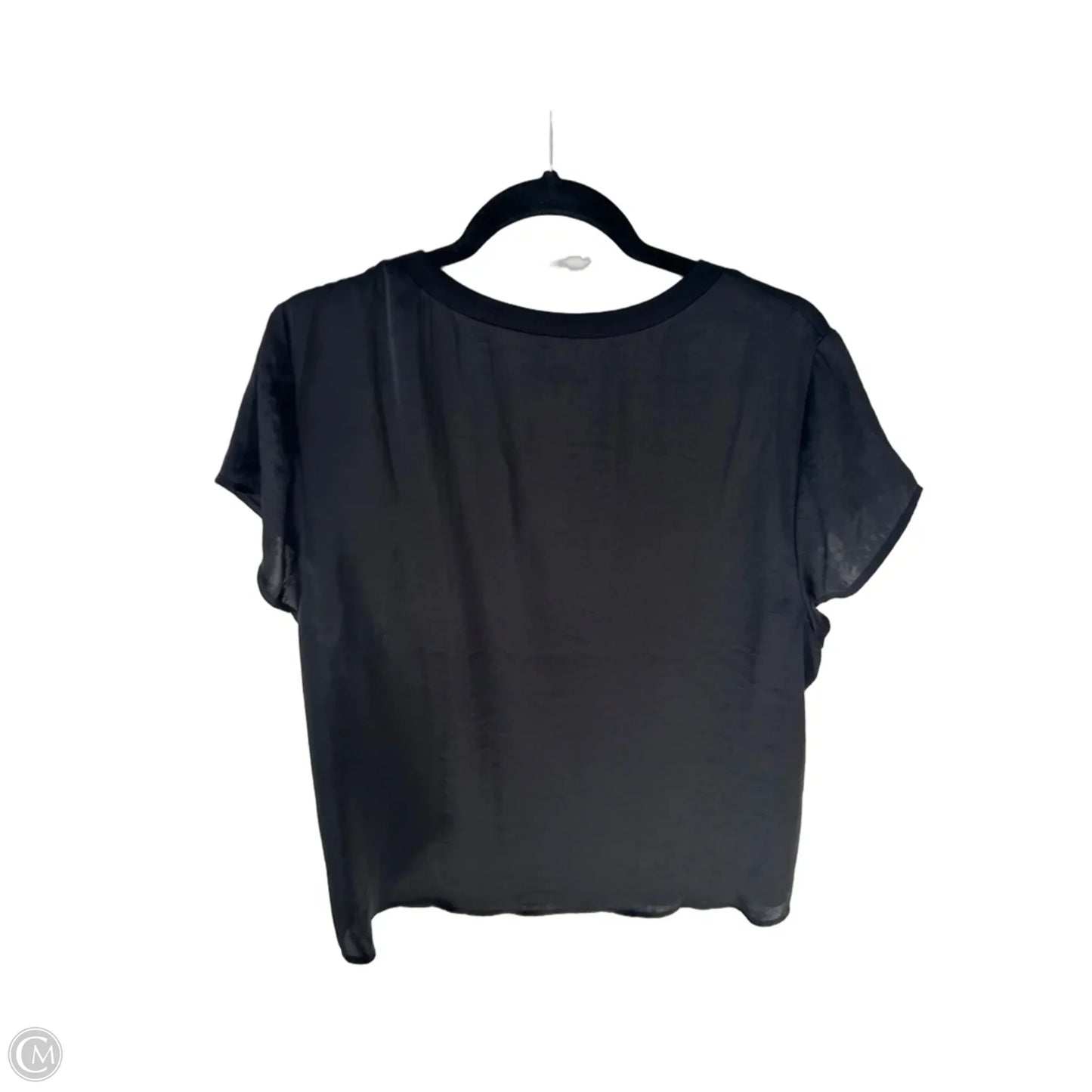 Top Short Sleeve By Cabi In Black, Size: Xl