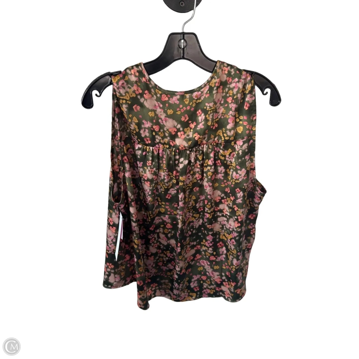 Top Sleeveless By Cabi In Green & Yellow, Size: Xl