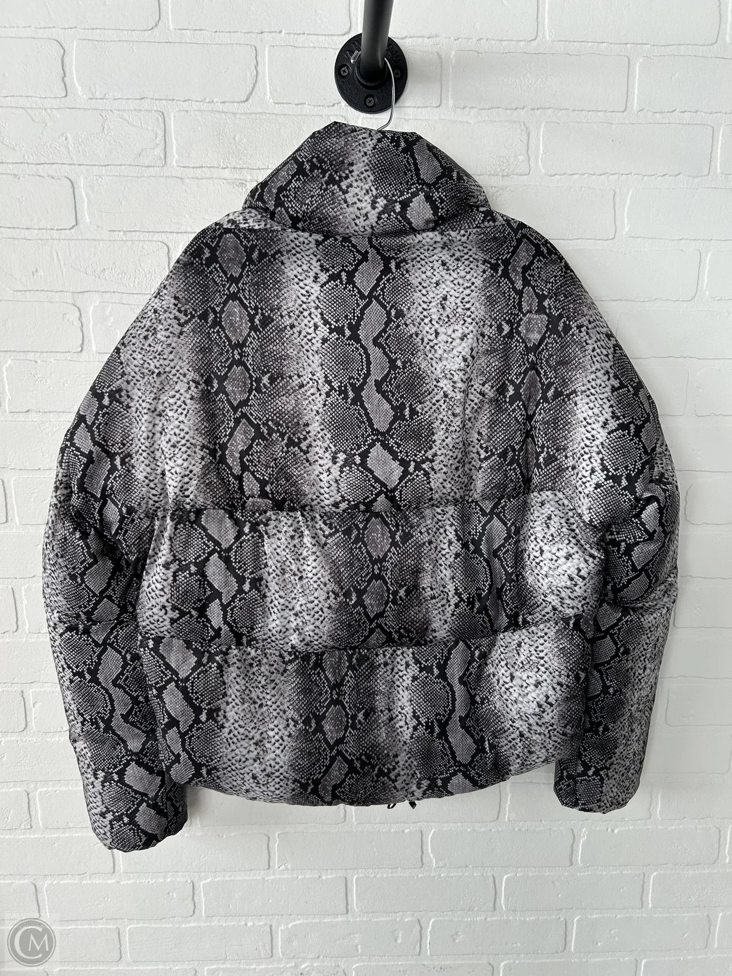 Coat Puffer & Quilted By APPARIS In Snakeskin Print, Size: M
