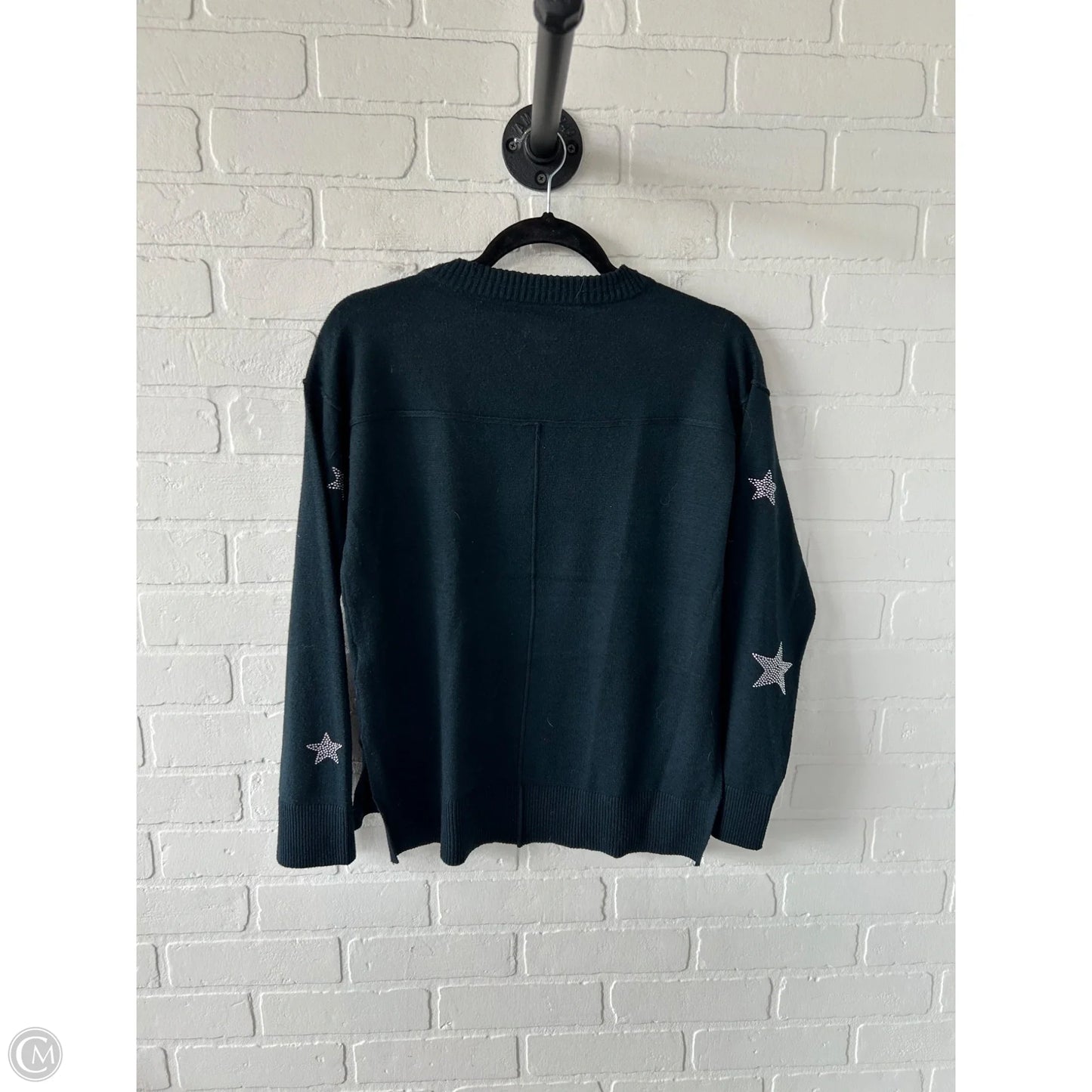 Sweater By Knox Rose In Blue & Silver, Size: Xs