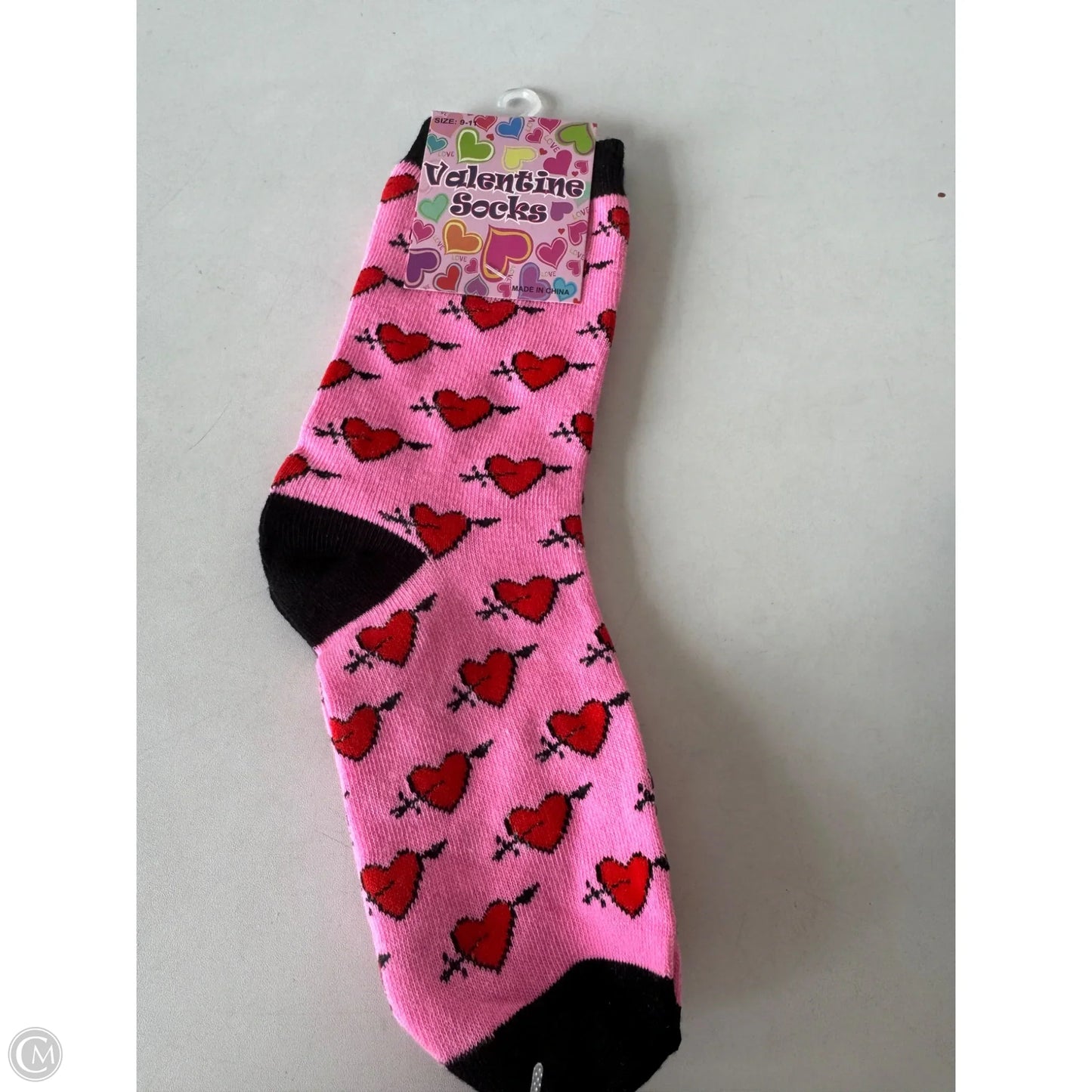 Socks By Clothes Mentor In Red & White, Size: 0