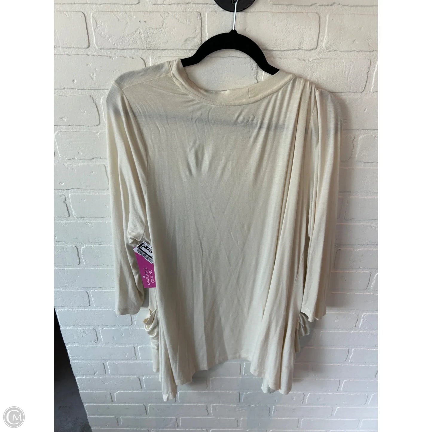 Cardigan By Logo In Cream, Size: Xl