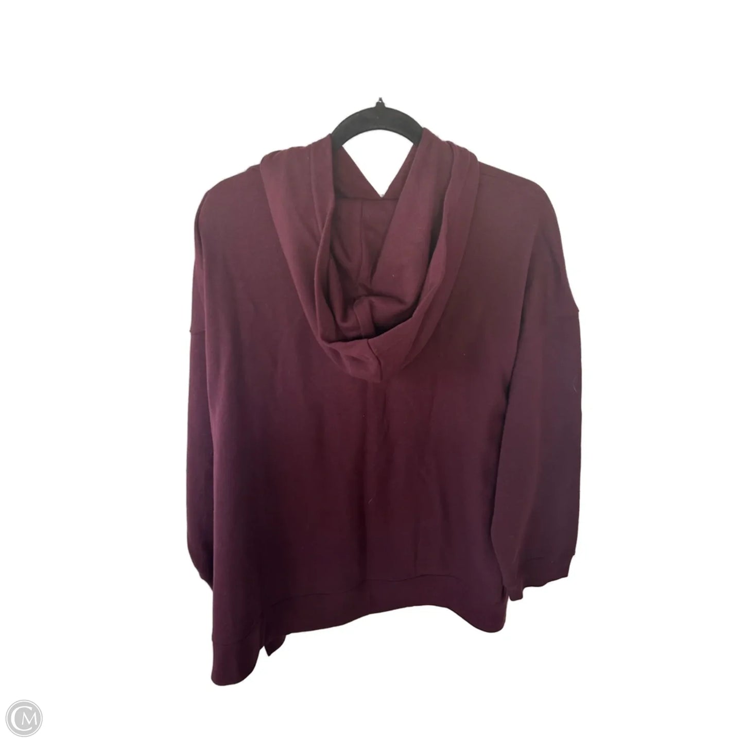 Sweatshirt Hoodie By Lane Bryant In Maroon, Size: 1x