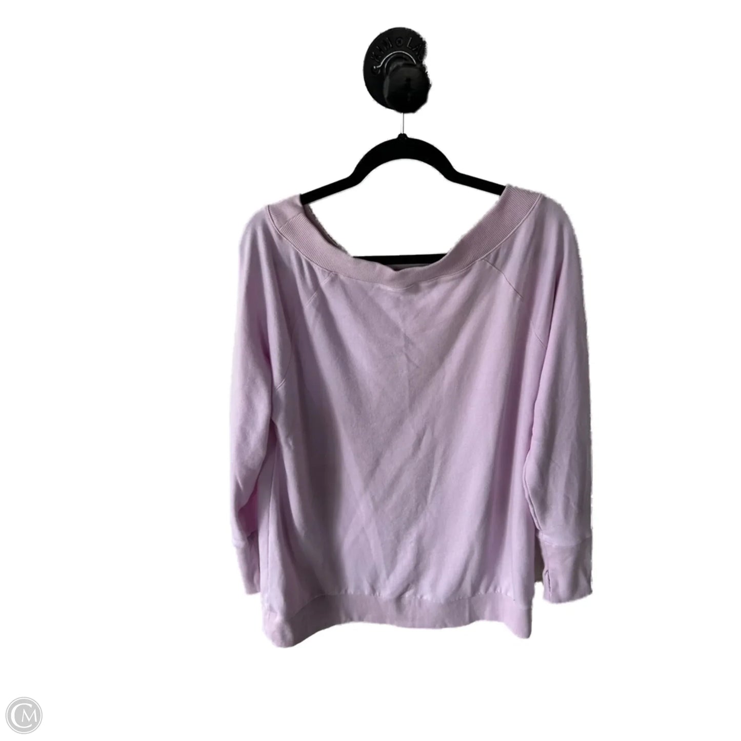 Athletic Sweatshirt Crewneck By Fabletics In Plaid Pattern, Size: Xxl