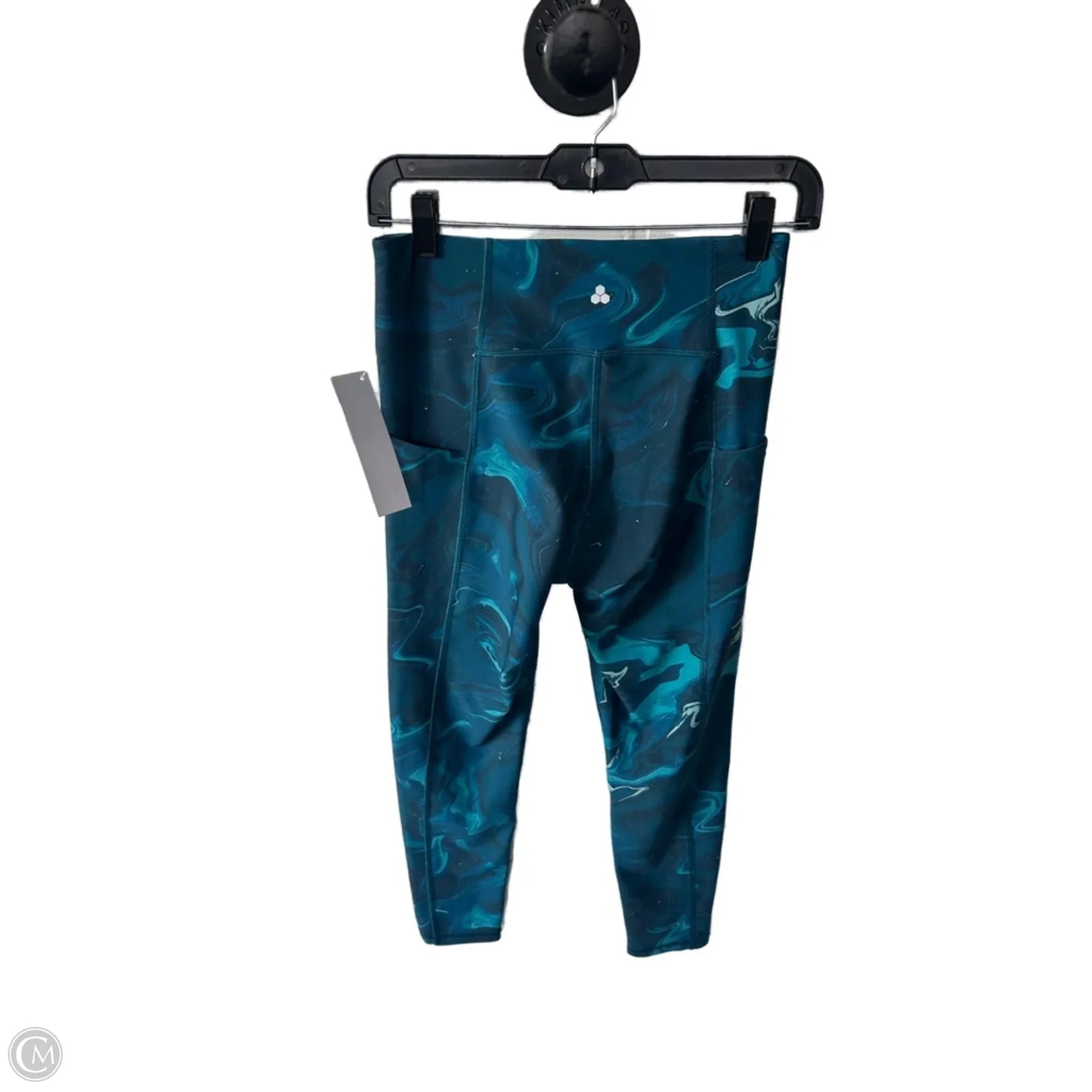 Athletic Leggings By Tek Gear In Blue & Green, Size: 8