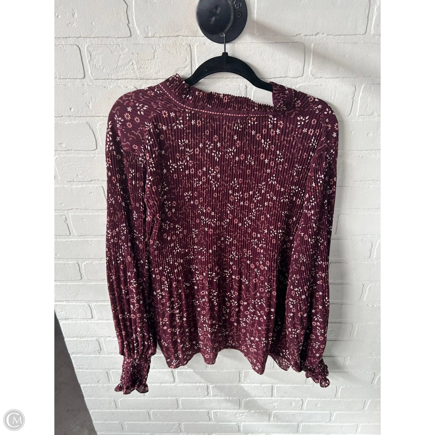 Top Long Sleeve By Max Studio In Red, Size: Xl