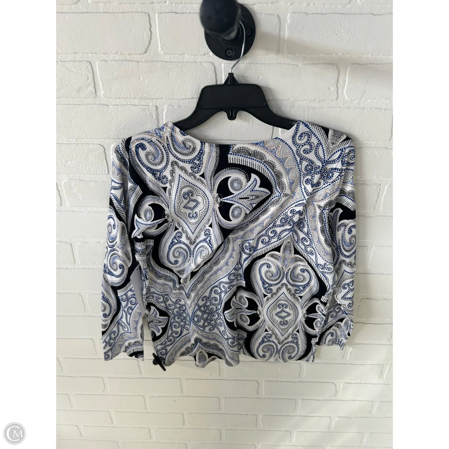 Sweater Cardigan By White House Black Market In Black & Blue, Size: Xl