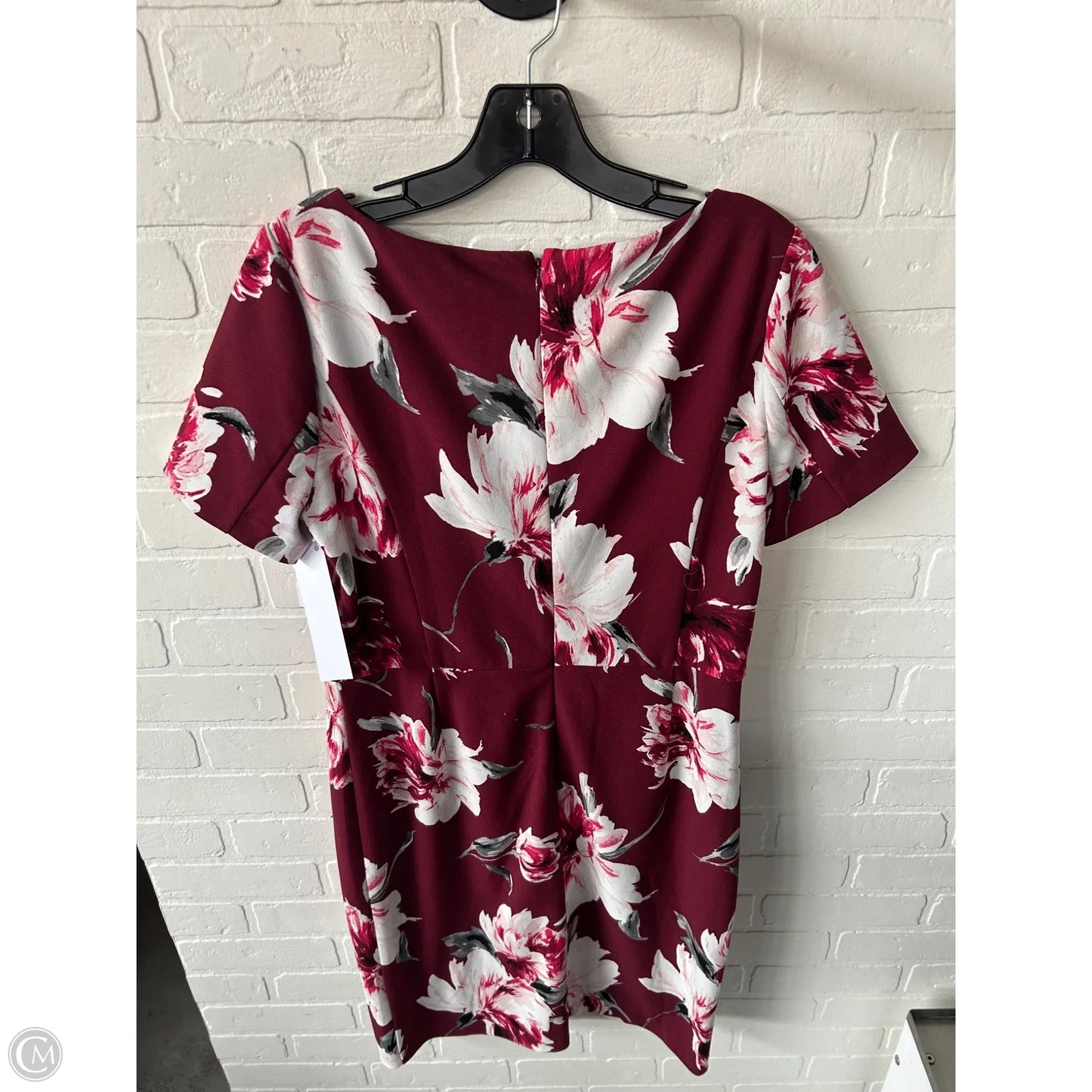 Dress Work By White House Black Market In Red & White, Size: L