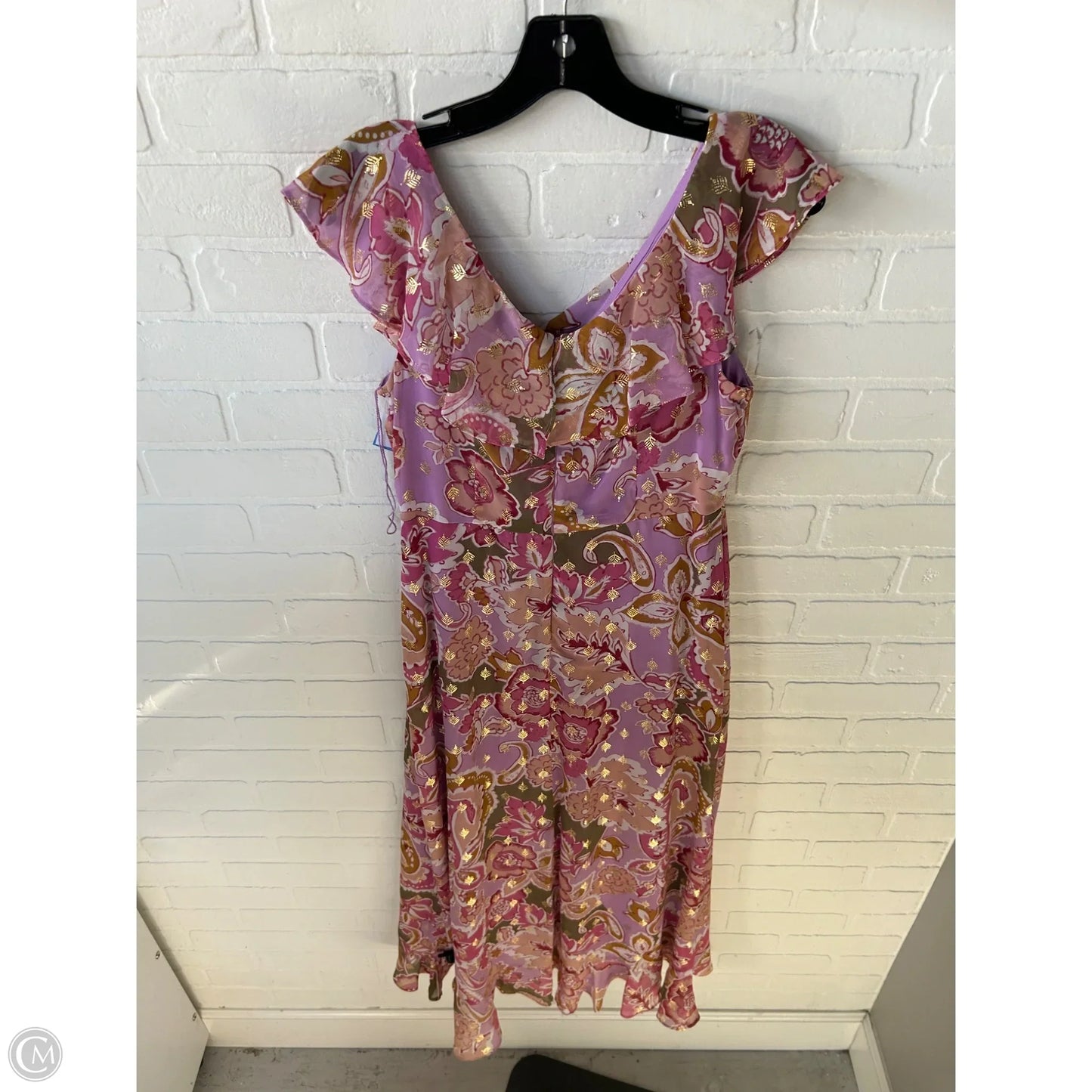 Dress Party Long By London Times In Pink & Purple, Size: S