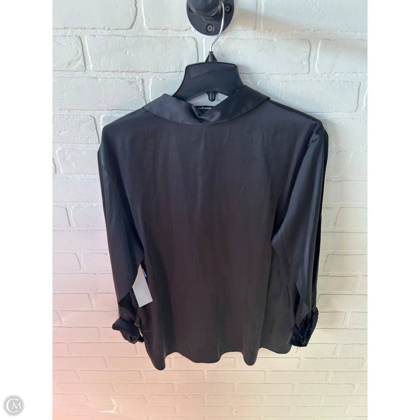 Blouse Long Sleeve By Abercrombie And Fitch In Black, Size: Xl
