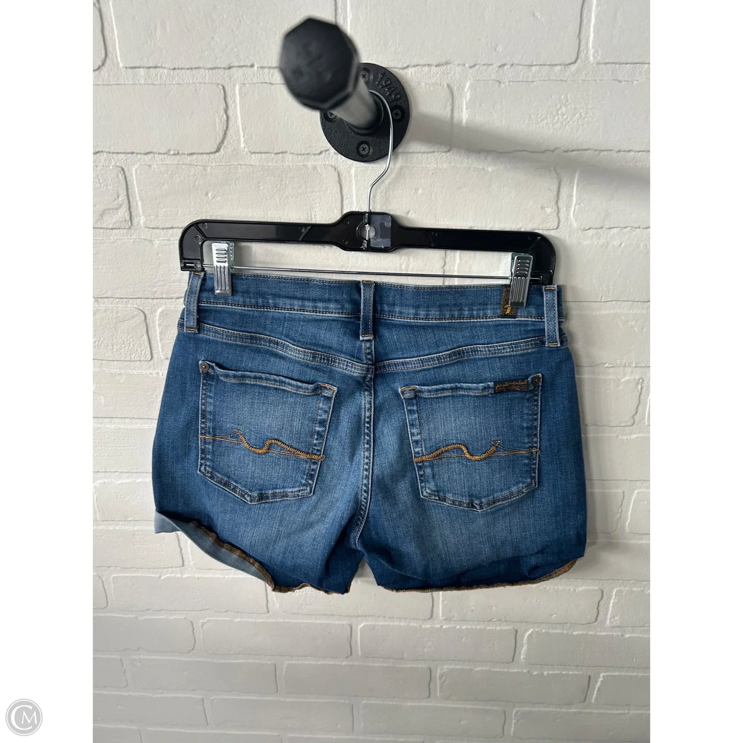 Shorts By 7 For All Mankind In Blue Denim, Size: 2