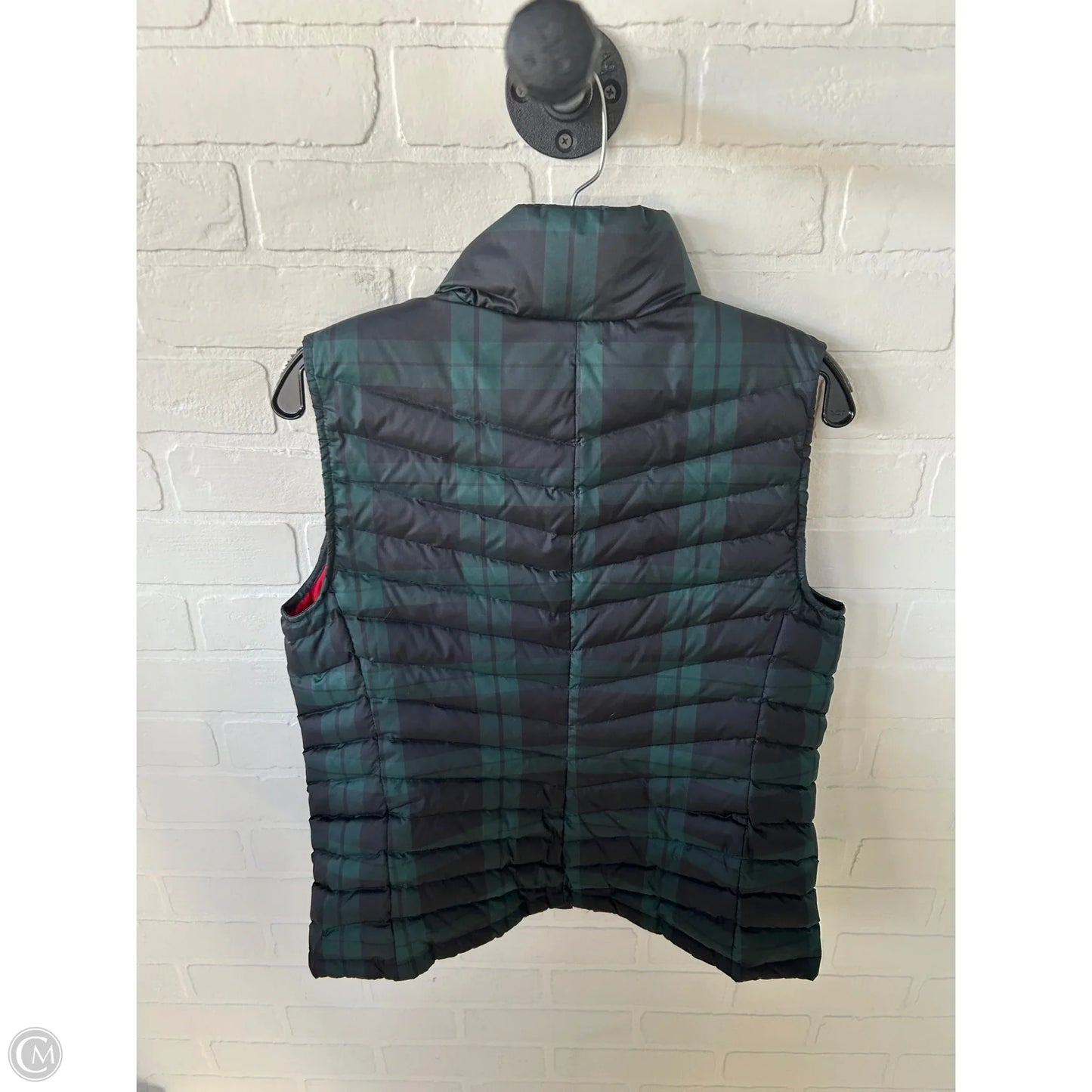 Vest Puffer & Quilted By Talbots In Blue & Green, Size: M