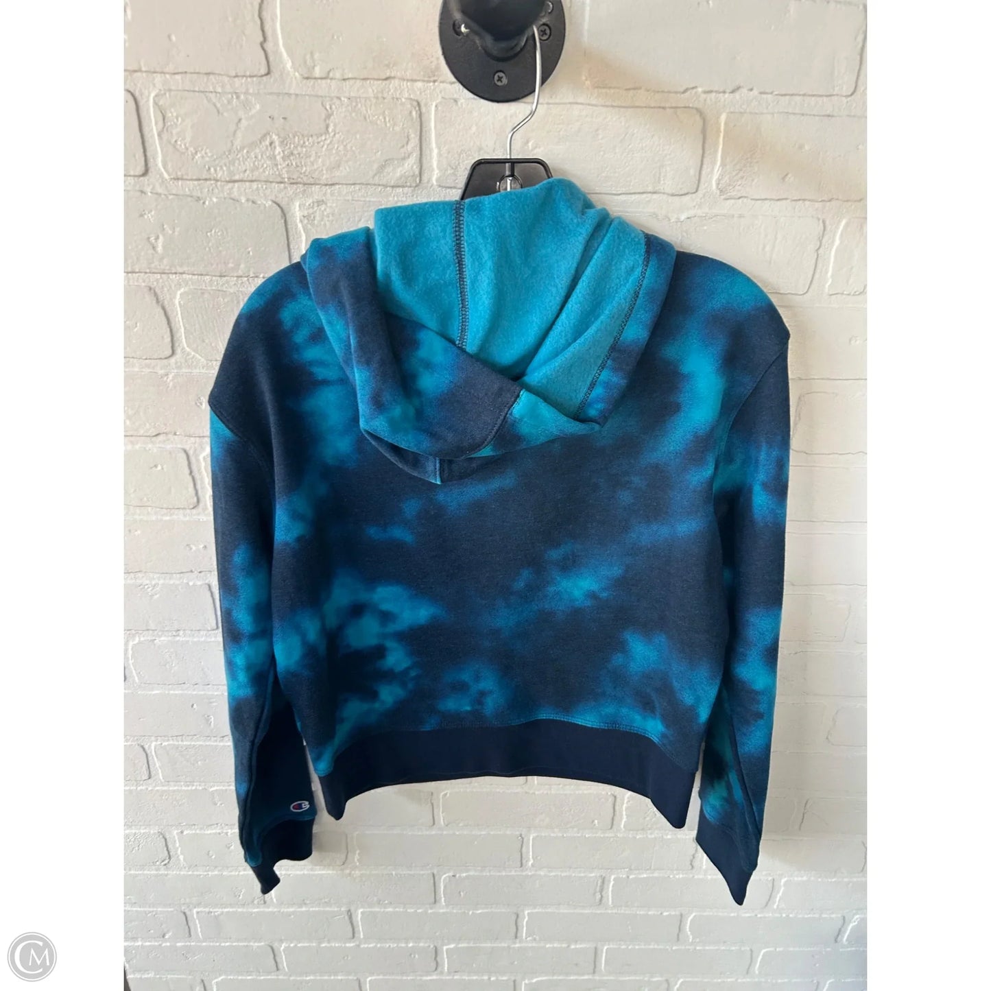 Sweatshirt Hoodie By Champion In Blue, Size: Xs