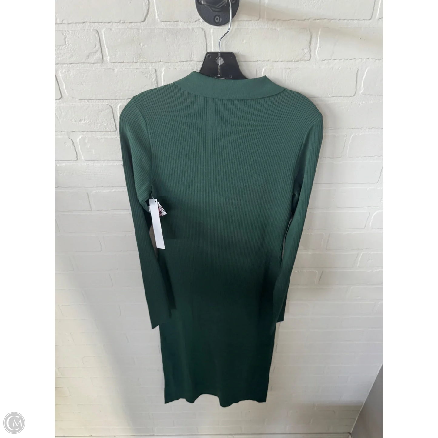 Dress Casual Midi By The Drop In Green, Size: M