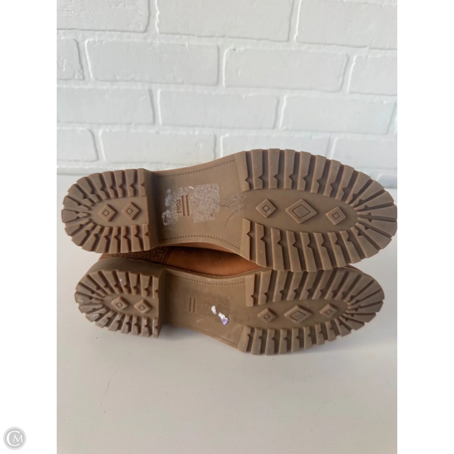 Boots Ankle Flats By Toms In Brown, Size: 10