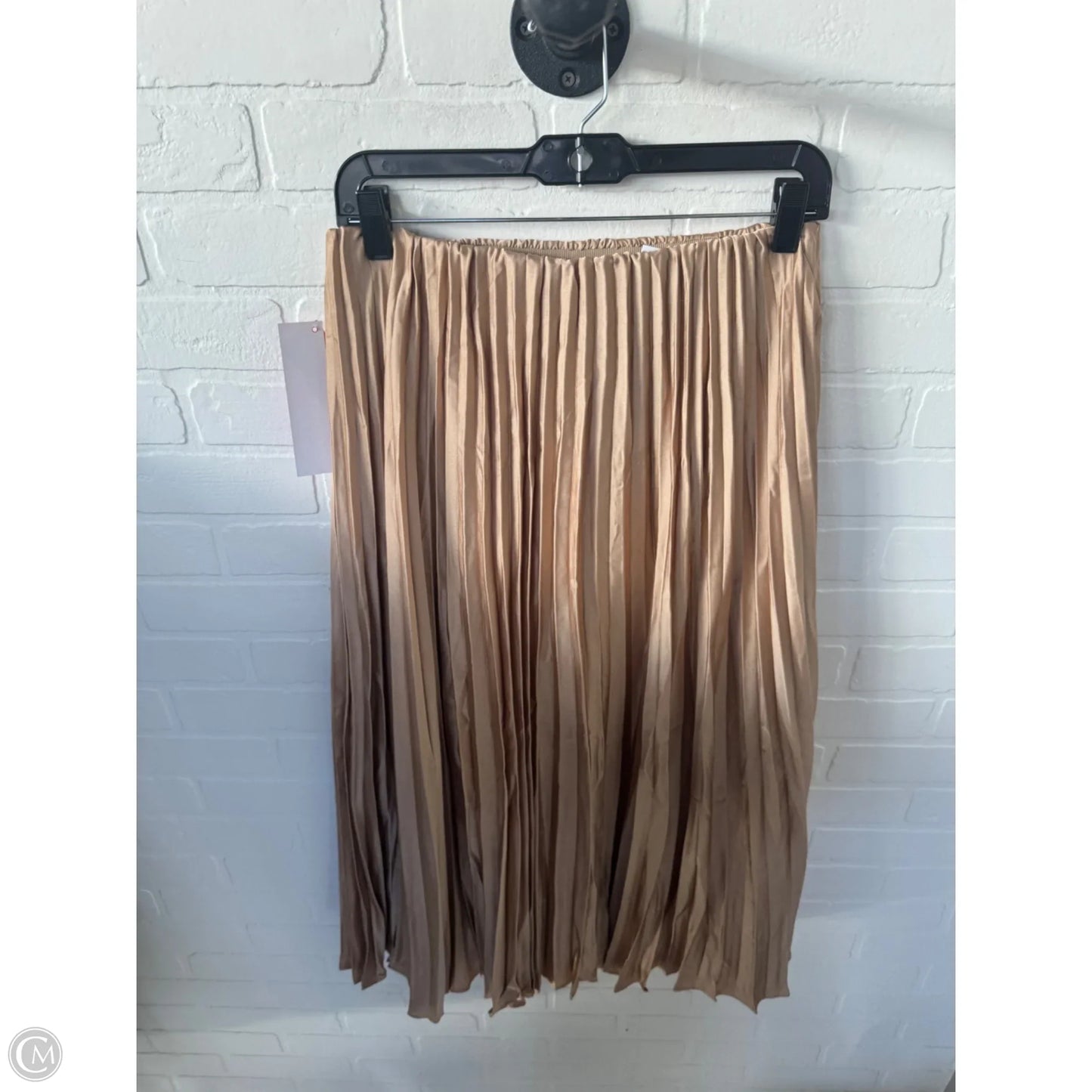 Skirt Midi By Ann Taylor In Gold, Size: 8