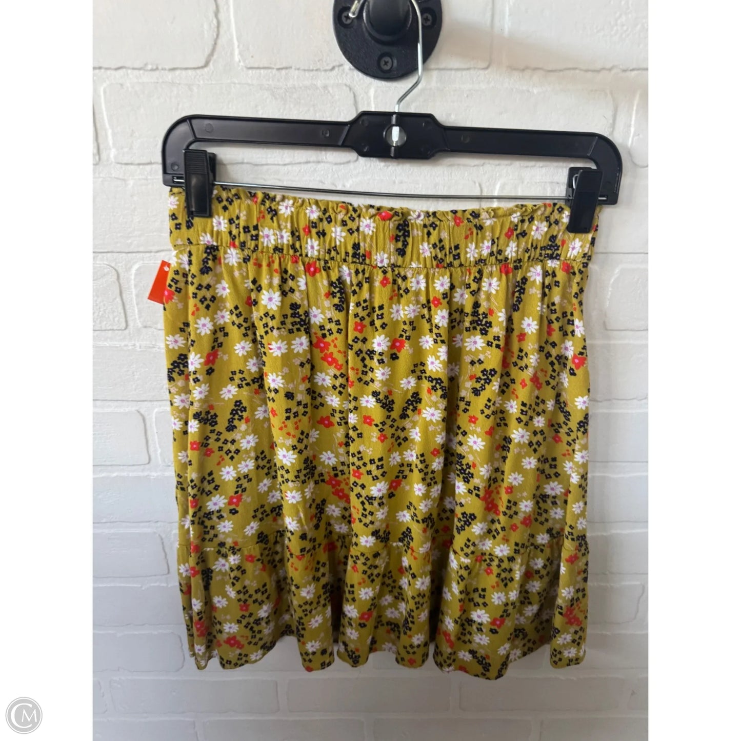 Skirt Mini & Short By Loft In Green & White, Size: 0
