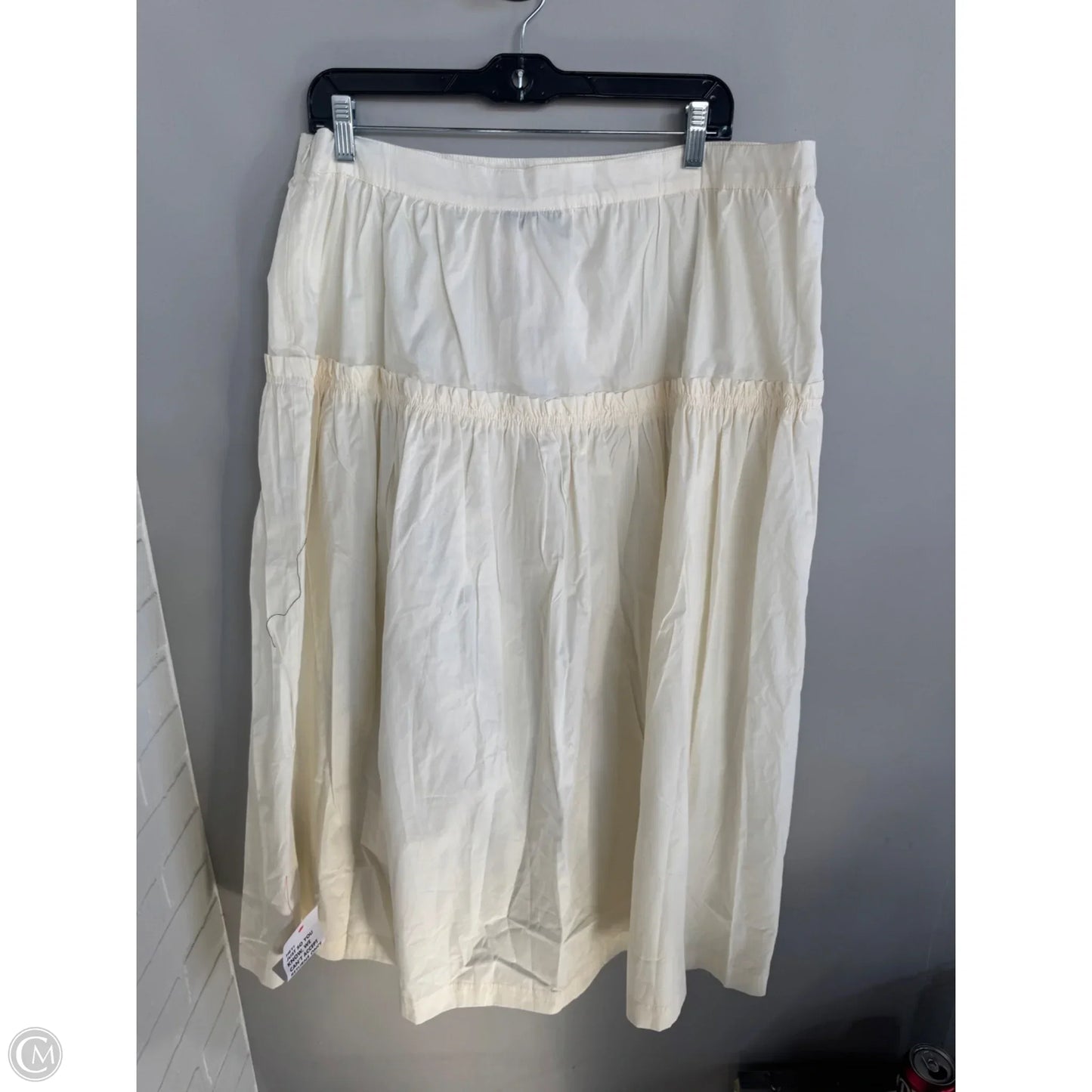 Skirt Maxi By Top Shop In Cream, Size: 10
