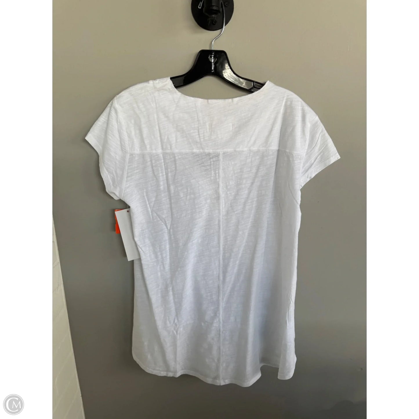 Top Short Sleeve By Modadoc In White, Size: L