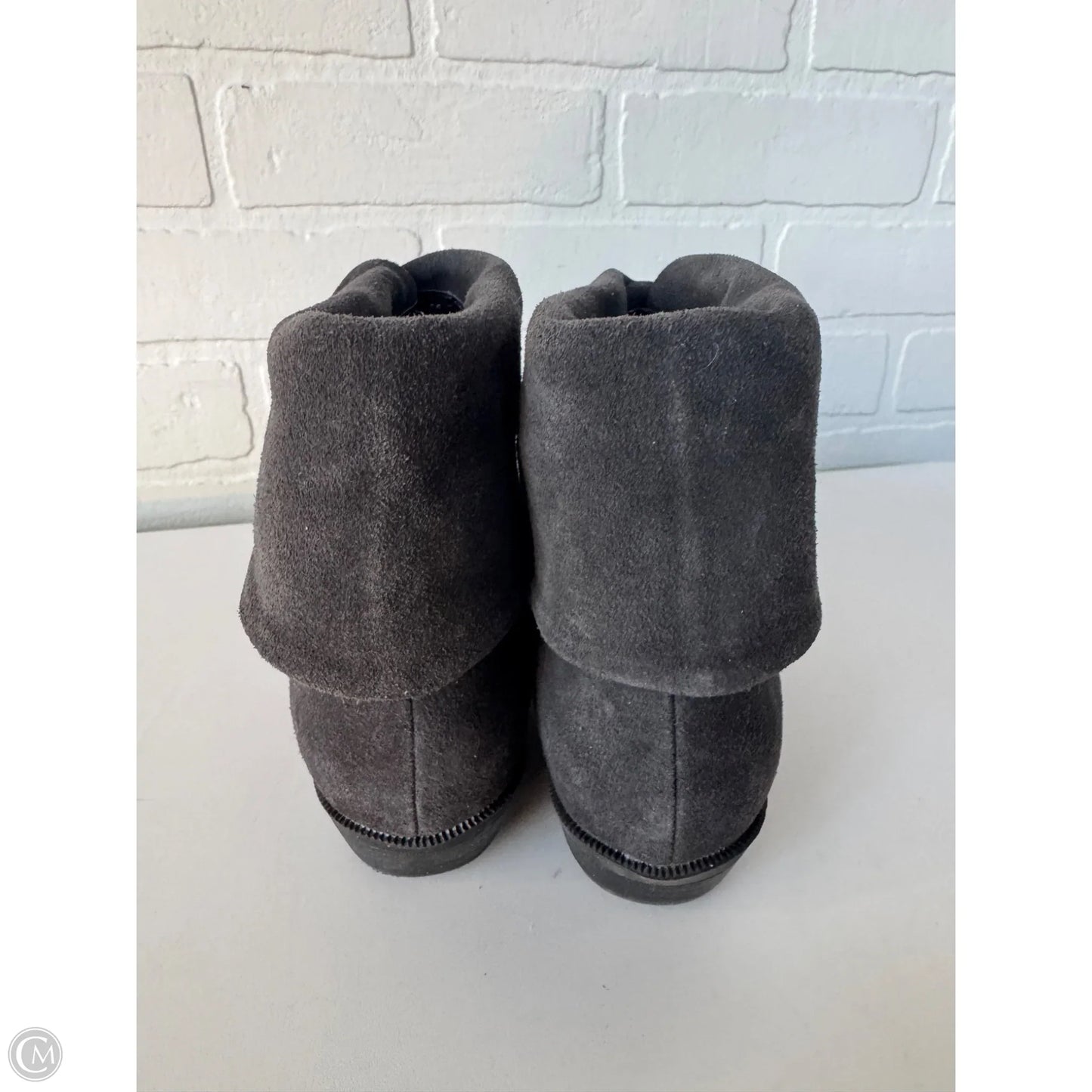 Boots Ankle Flats By Gh Bass And Co In Grey, Size: 9