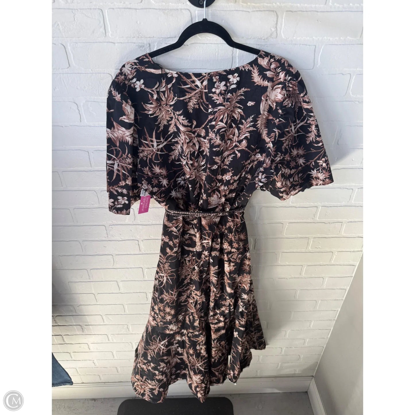 Dress Casual Maxi By H&m In Black & Brown, Size: Xxl