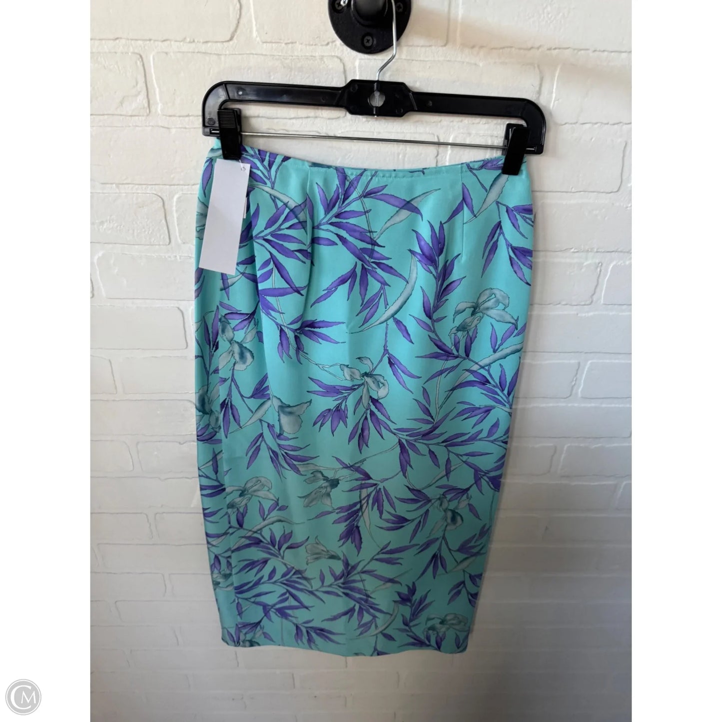 Skirt Midi By Petite Sophisticate In Blue & Purple, Size: 4