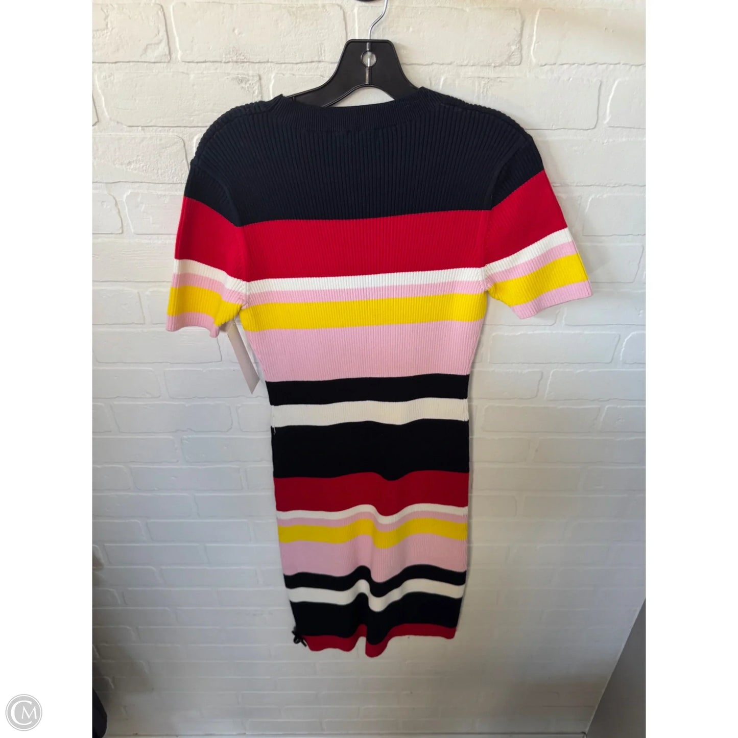 Dress Sweater By Cmc In Blue & Red & White, Size: M
