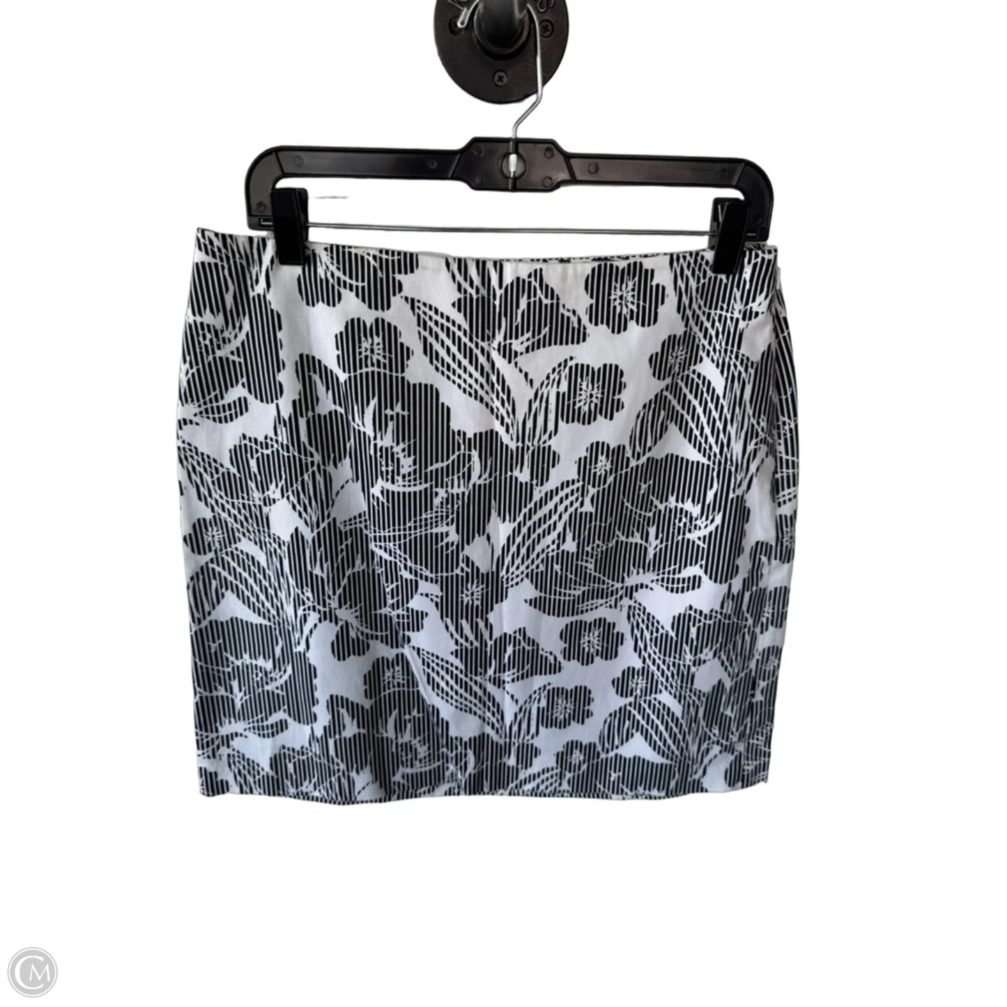 Skirt Mini & Short By Loft In Black & White, Size: 10