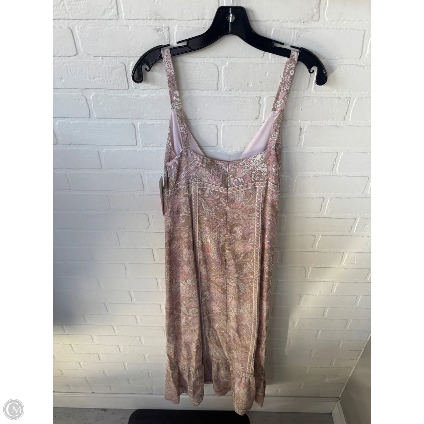 Dress Party Long By Moda Intl In Pink & Tan, Size: L