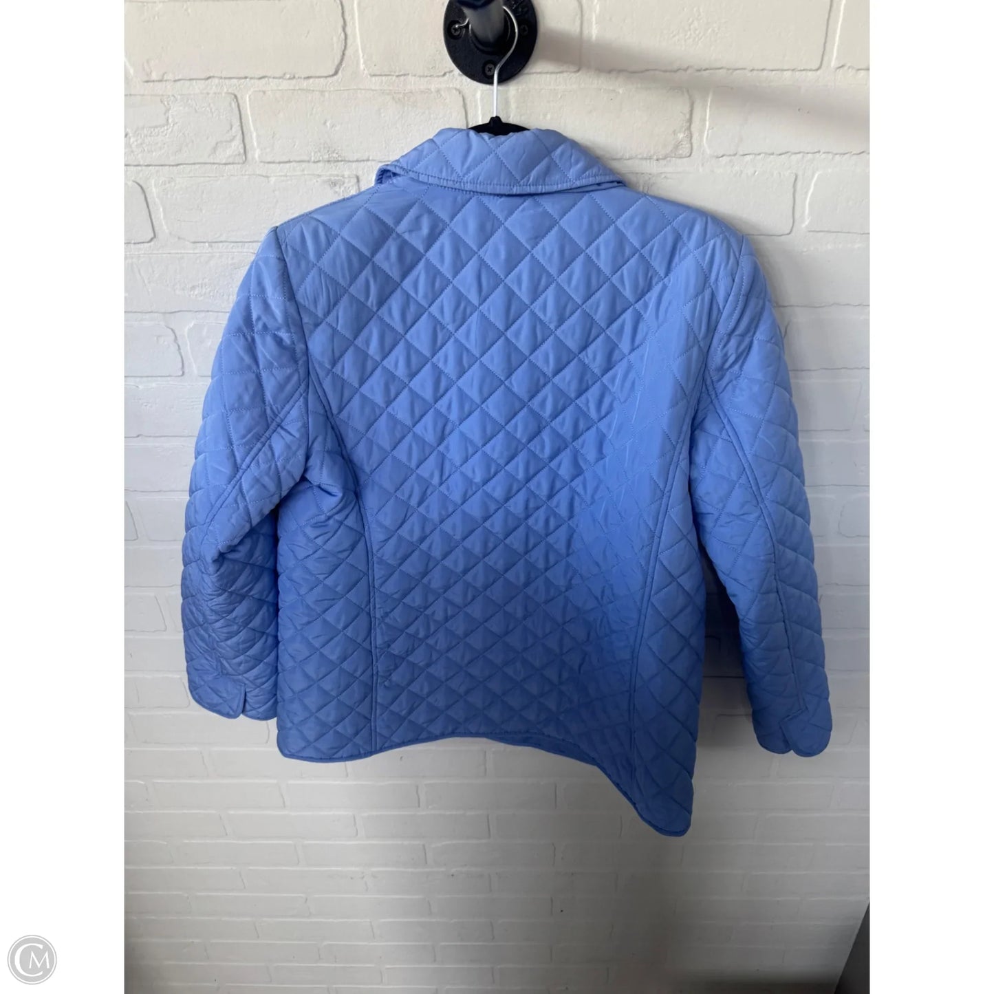 Jacket Puffer & Quilted By Jones New York In Blue, Size: L