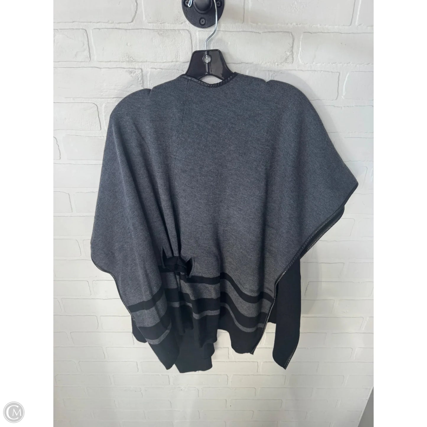 Shawl By Ann Taylor In Black & Grey, Size: Osfm