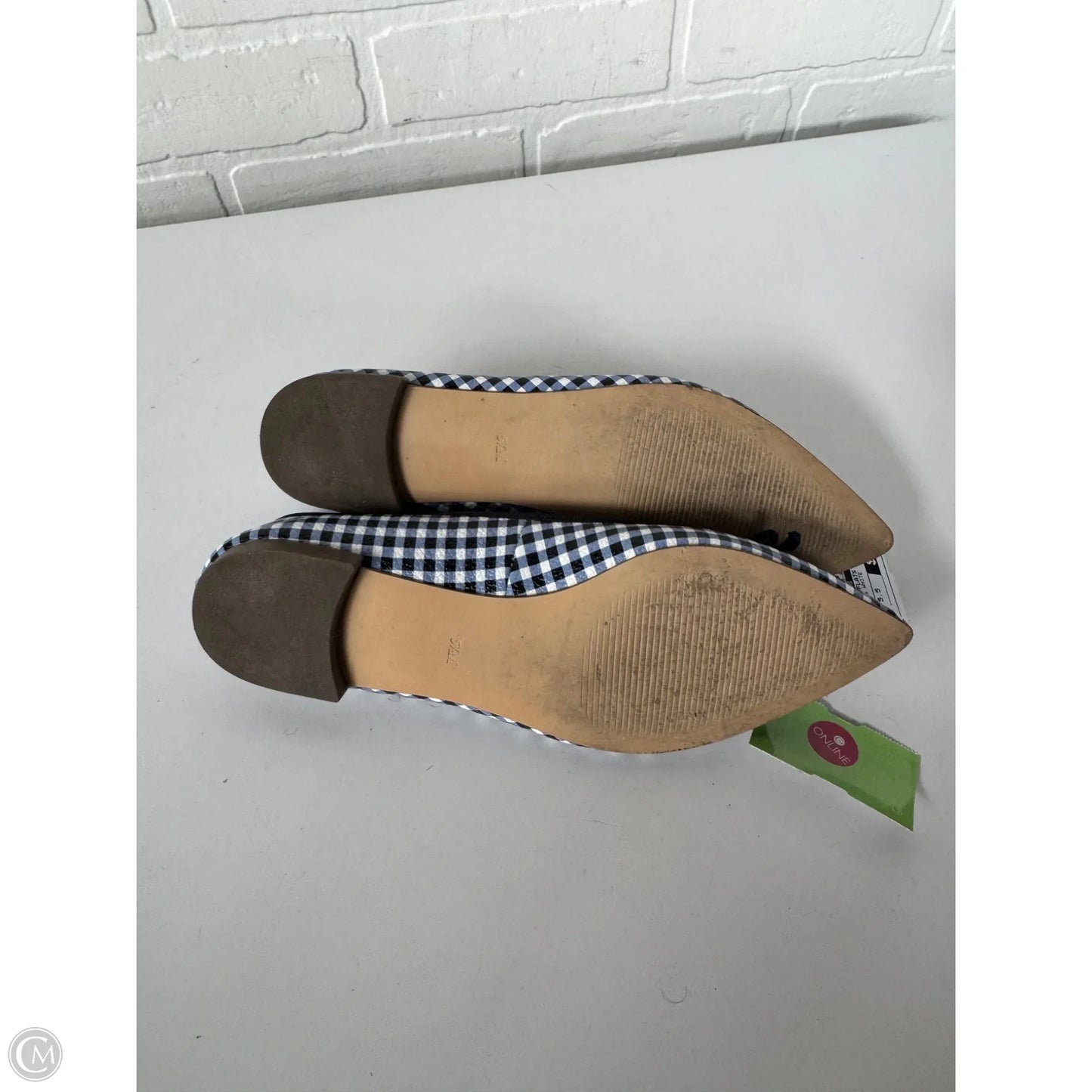 Shoes Flats By Talbots In Blue & White, Size: 5.5