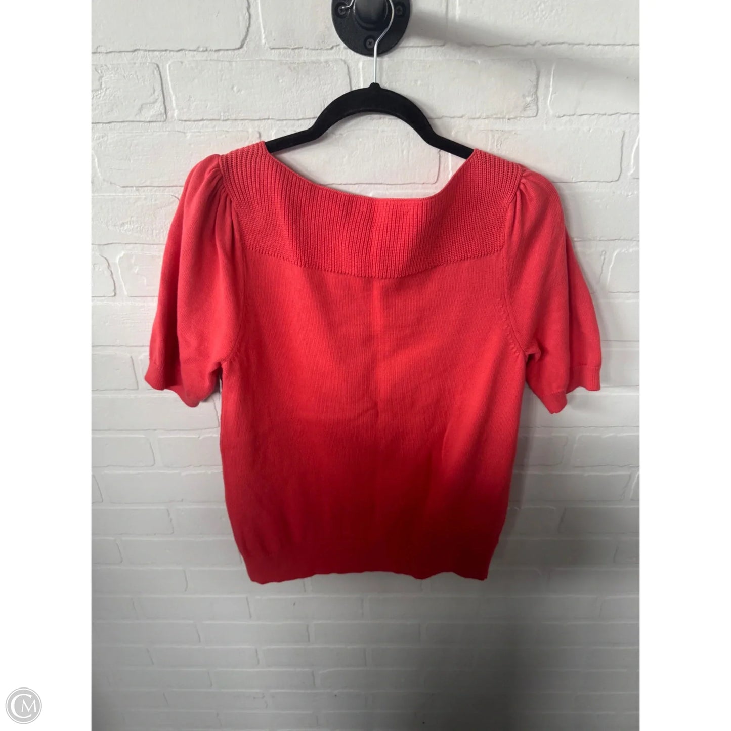 Sweater Short Sleeve By Loft In Coral, Size: L
