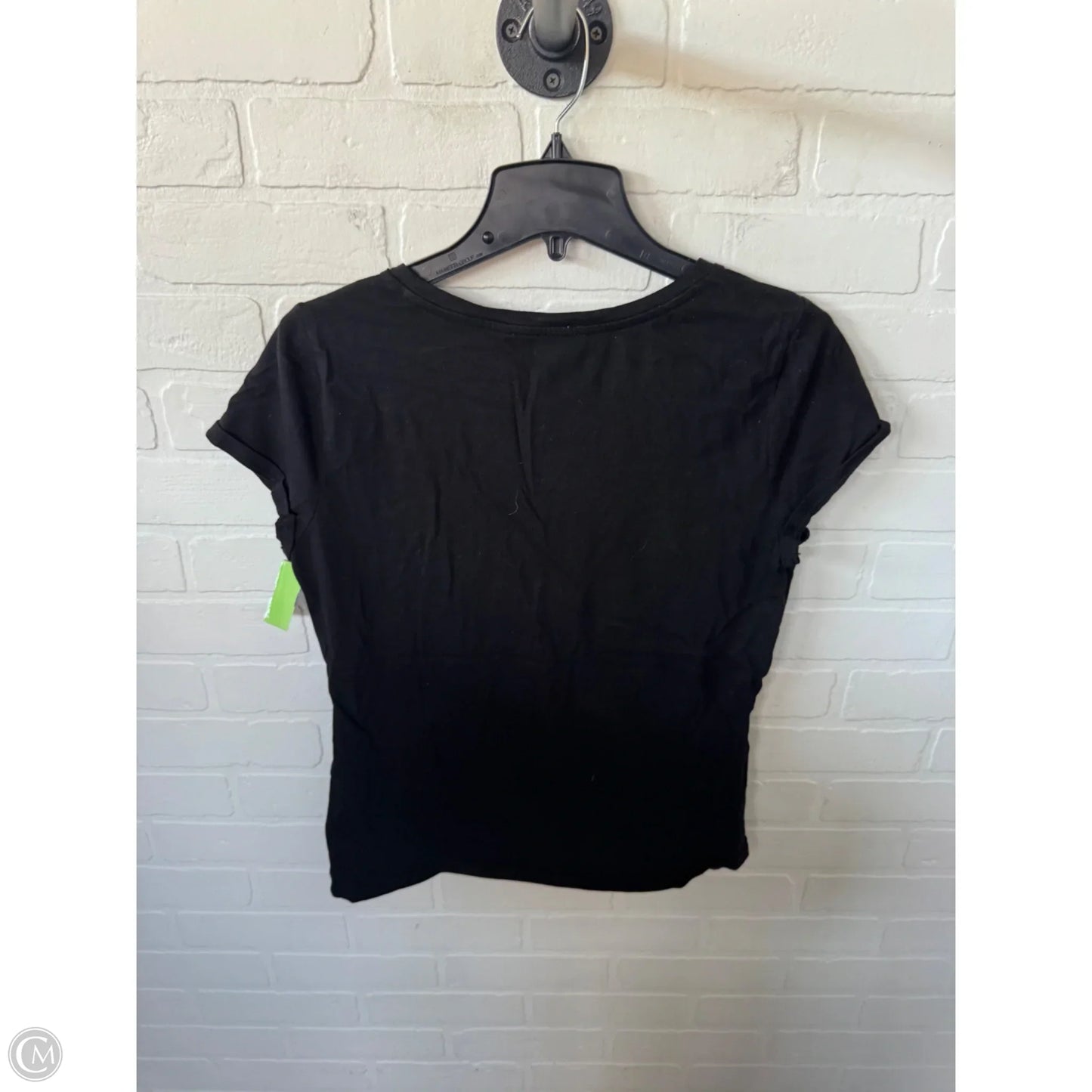 Top Short Sleeve By White House Black Market In Black, Size: L