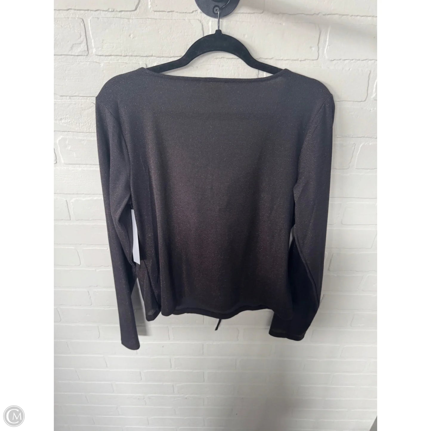 Top Long Sleeve By Ana In Grey & Orange, Size: Xl