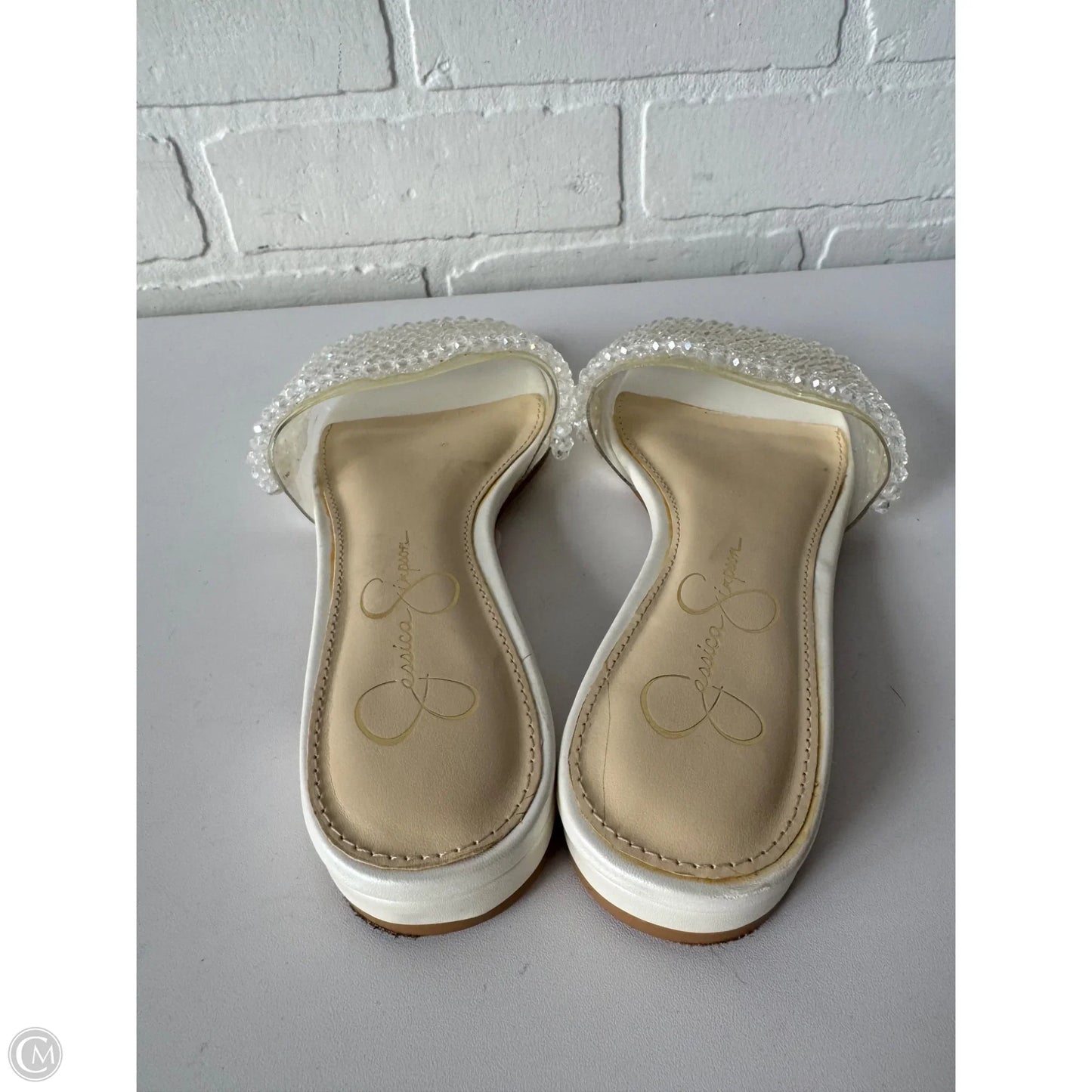 Sandals Flats By Jessica Simpson In White, Size: 6