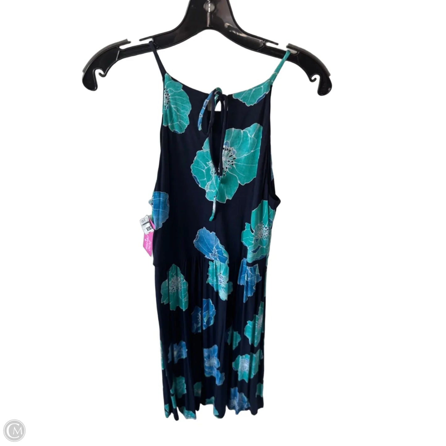 Dress Casual Midi By Loft In Blue & Green, Size: S