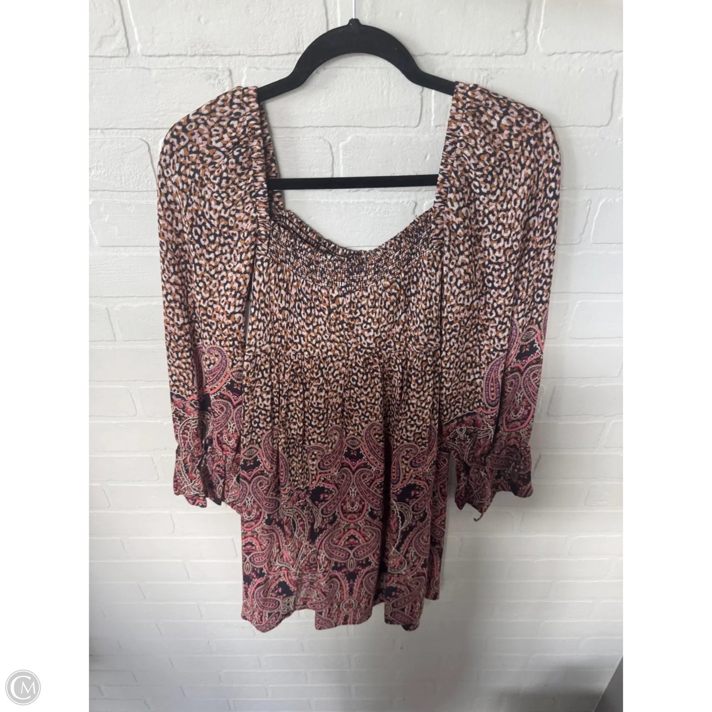 Dress Casual Short By Maeve In Brown & Purple, Size: Xs