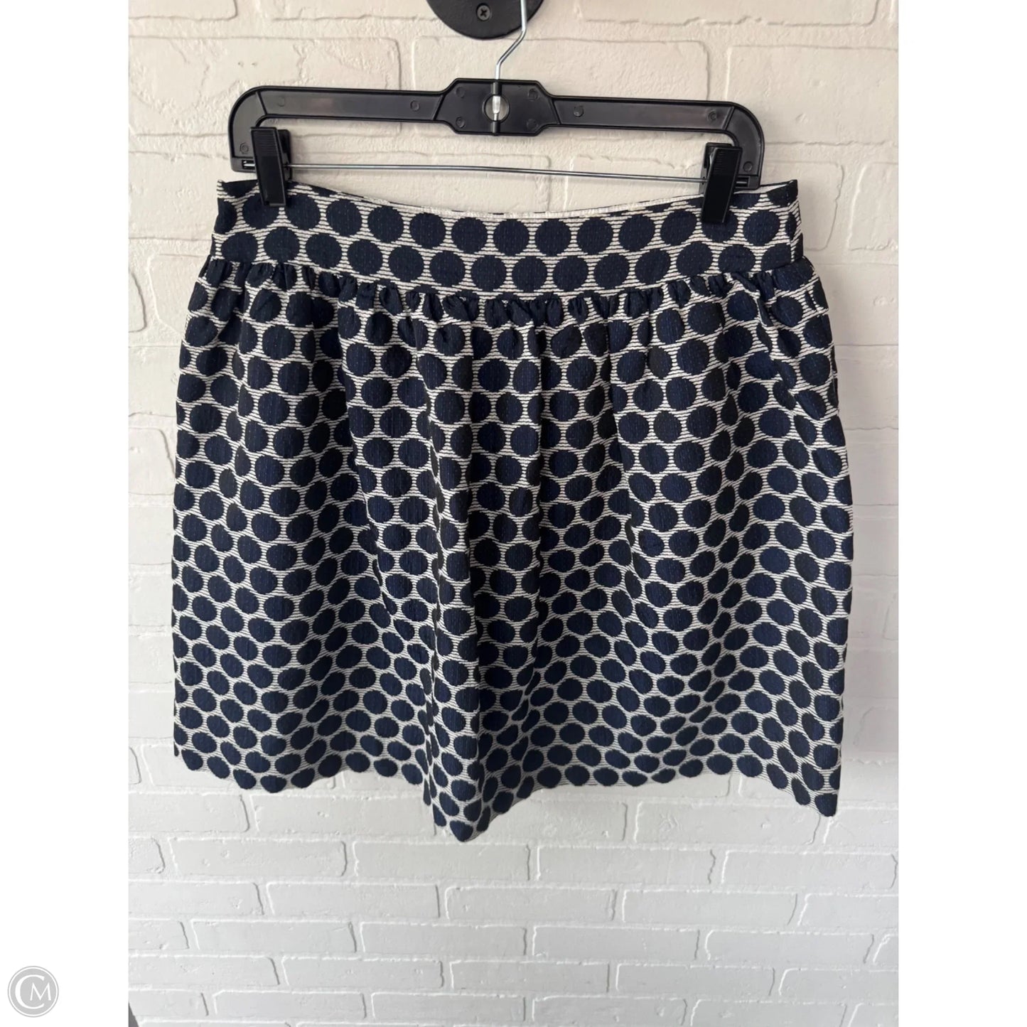 Skirt Designer By Kate Spade In Black & Blue, Size: 12