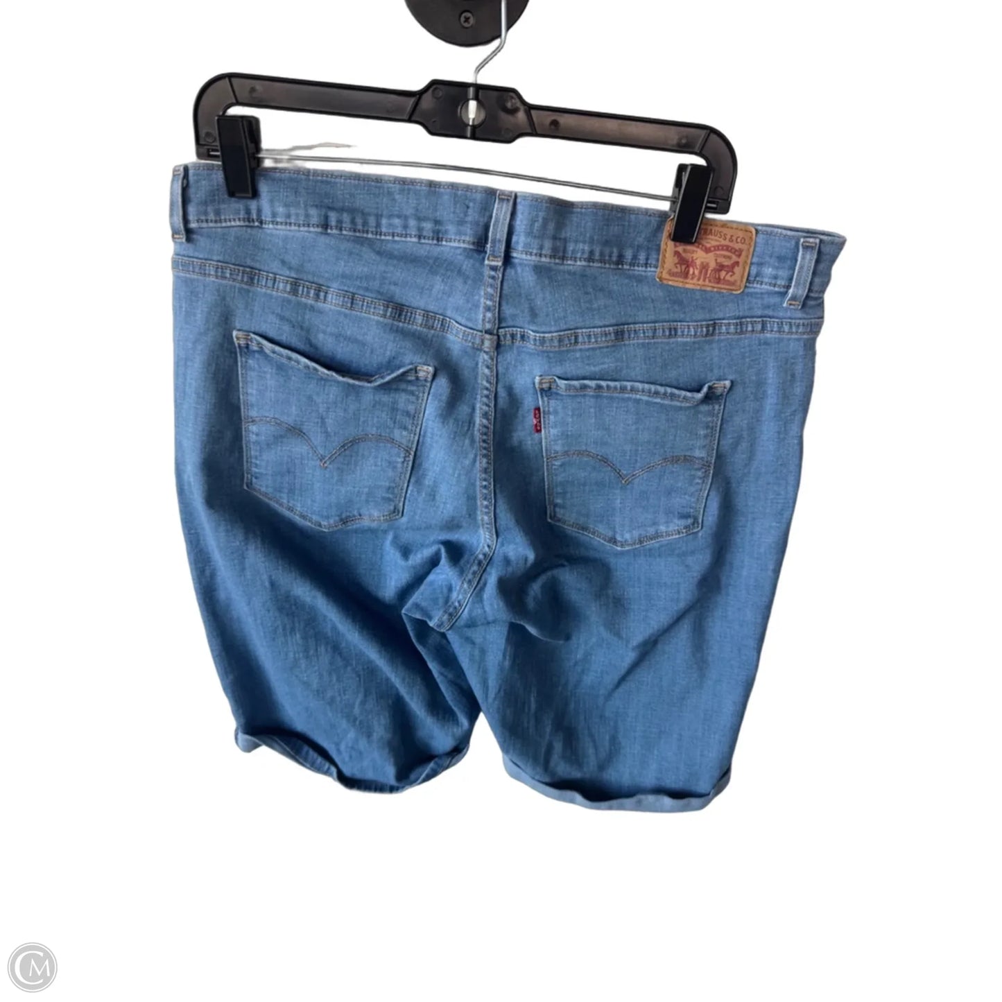 Shorts By Levis In Blue Denim, Size: 16