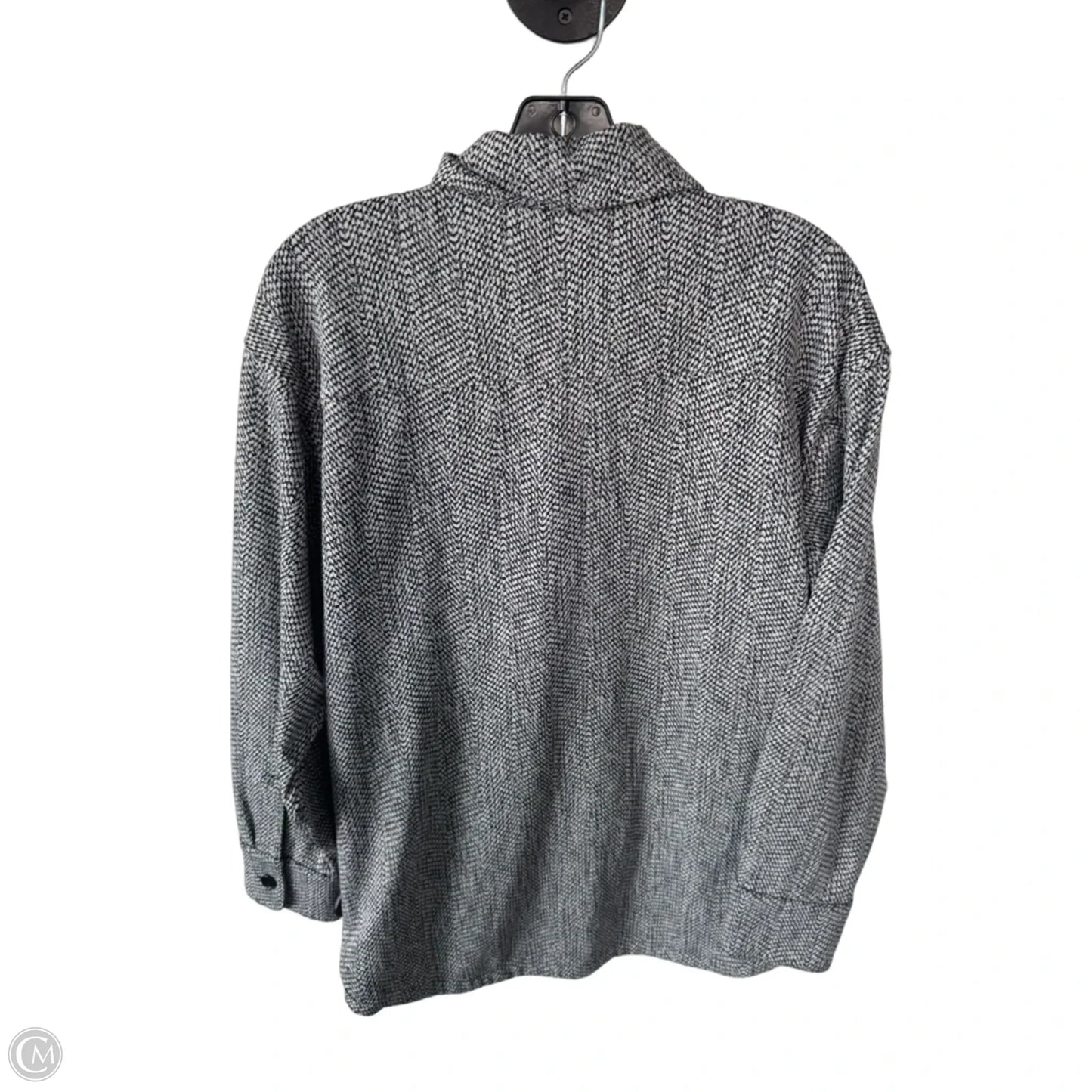 Athletic Jacket By Athleta In Black & White, Size: M