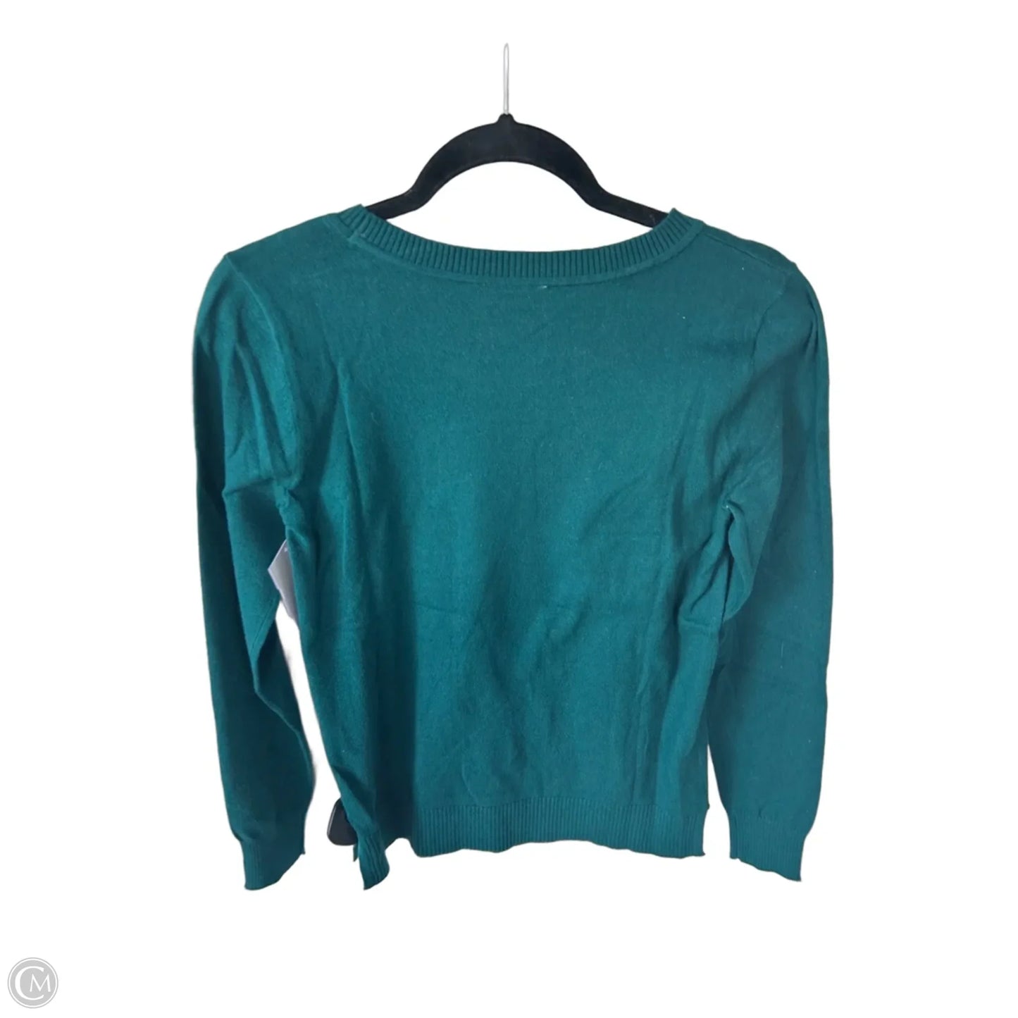 Sweater By Loft In Green & White, Size: Xs