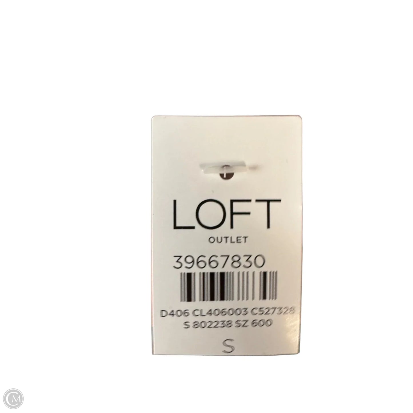 Sweater By Loft In Green & White, Size: S