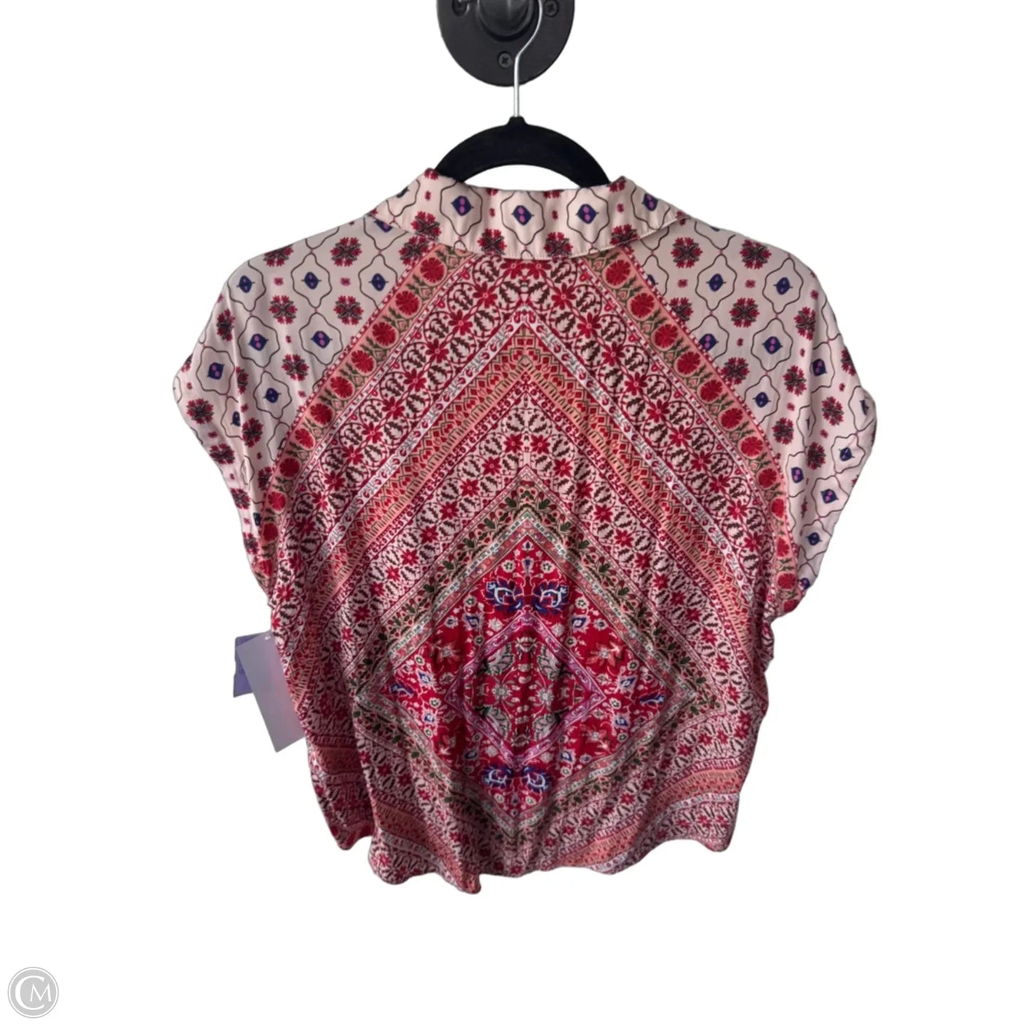 Blouse Sleeveless By Rachel Zoe In Pink & Red, Size: M