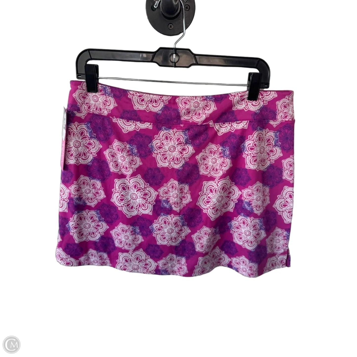 Athletic Skort By Tranquility In Pink & White, Size: 12