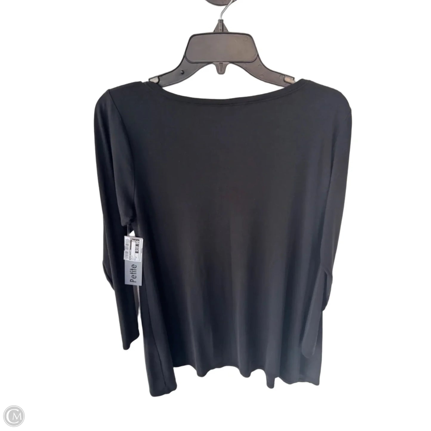 Top Long Sleeve By Eileen Fisher In Black, Size: Lp