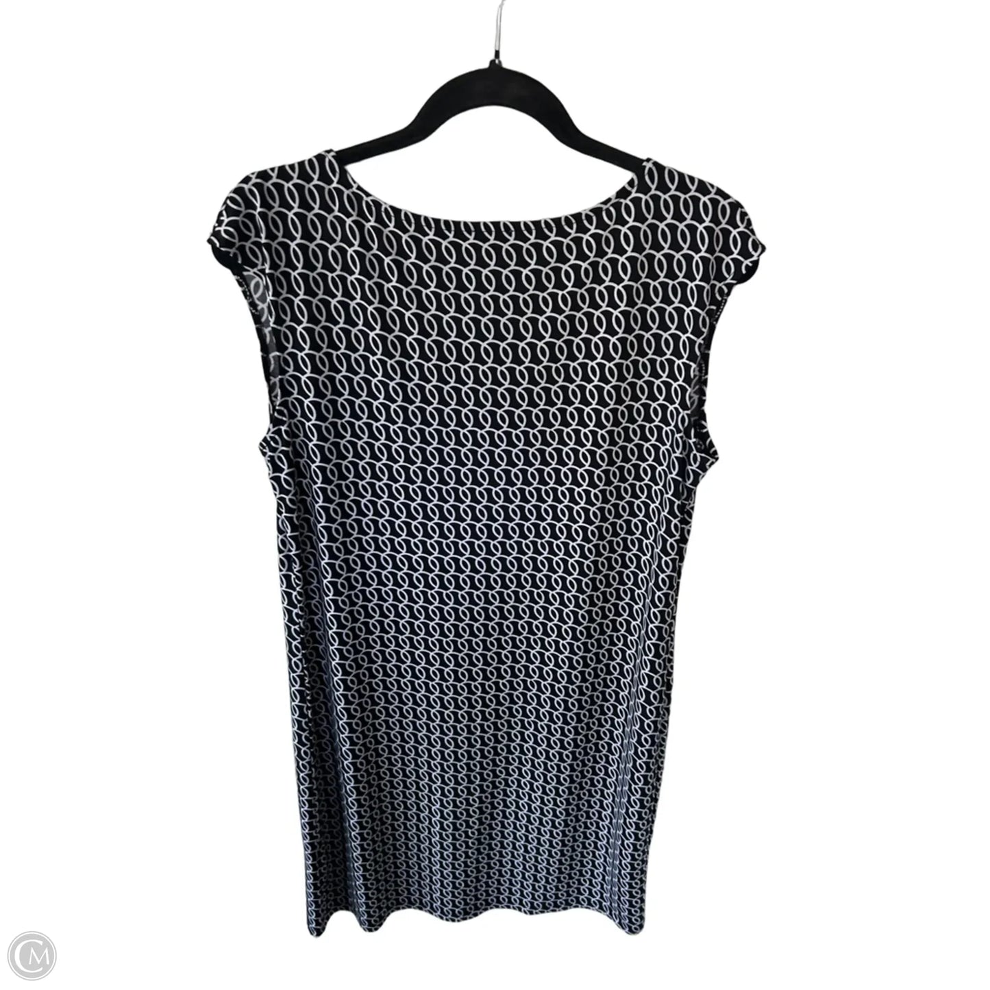 Dress Casual Short By Chicos In Black & White, Size: M