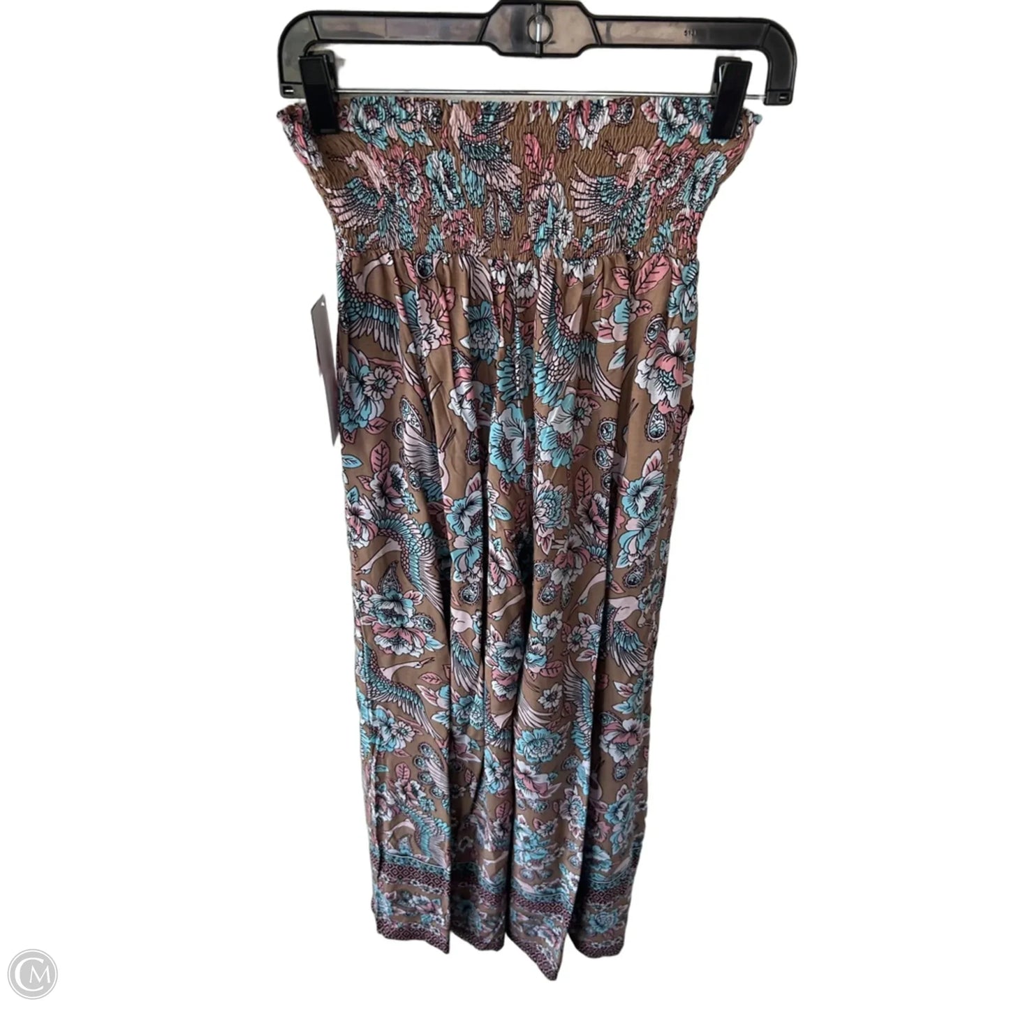 Pants Wide Leg By Cmc In Brown & Pink, Size: Osfm