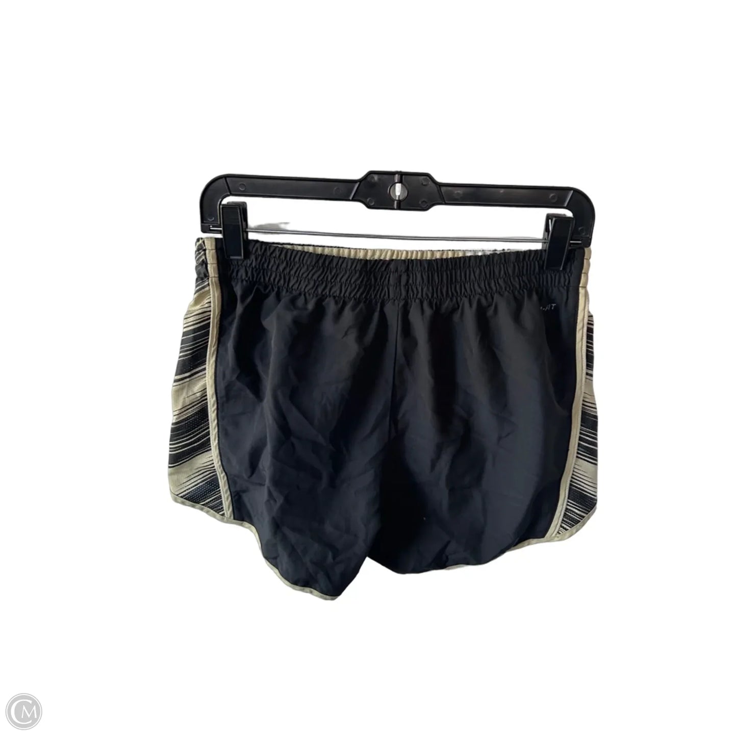 Athletic Shorts By Nike In Black & Gold, Size: S