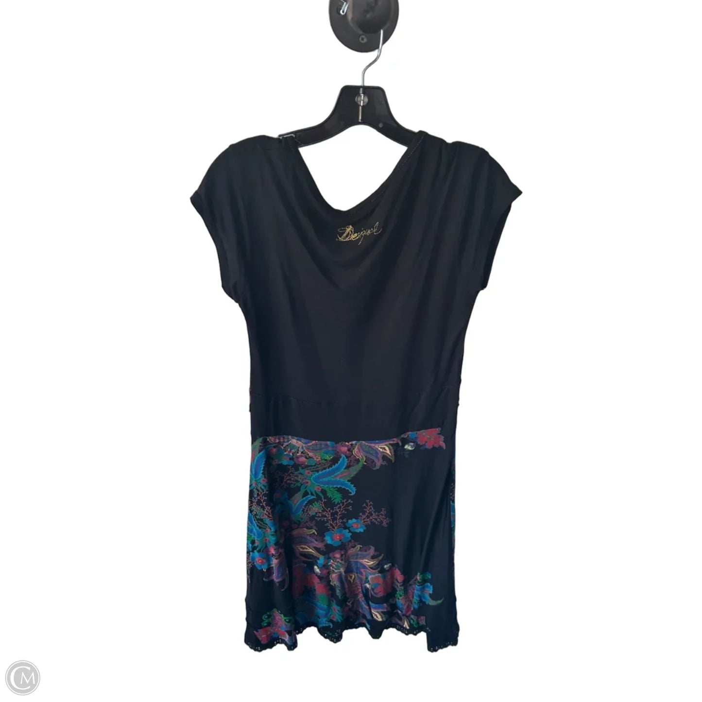 Skirt Midi By Desigual In Black & Blue, Size: S